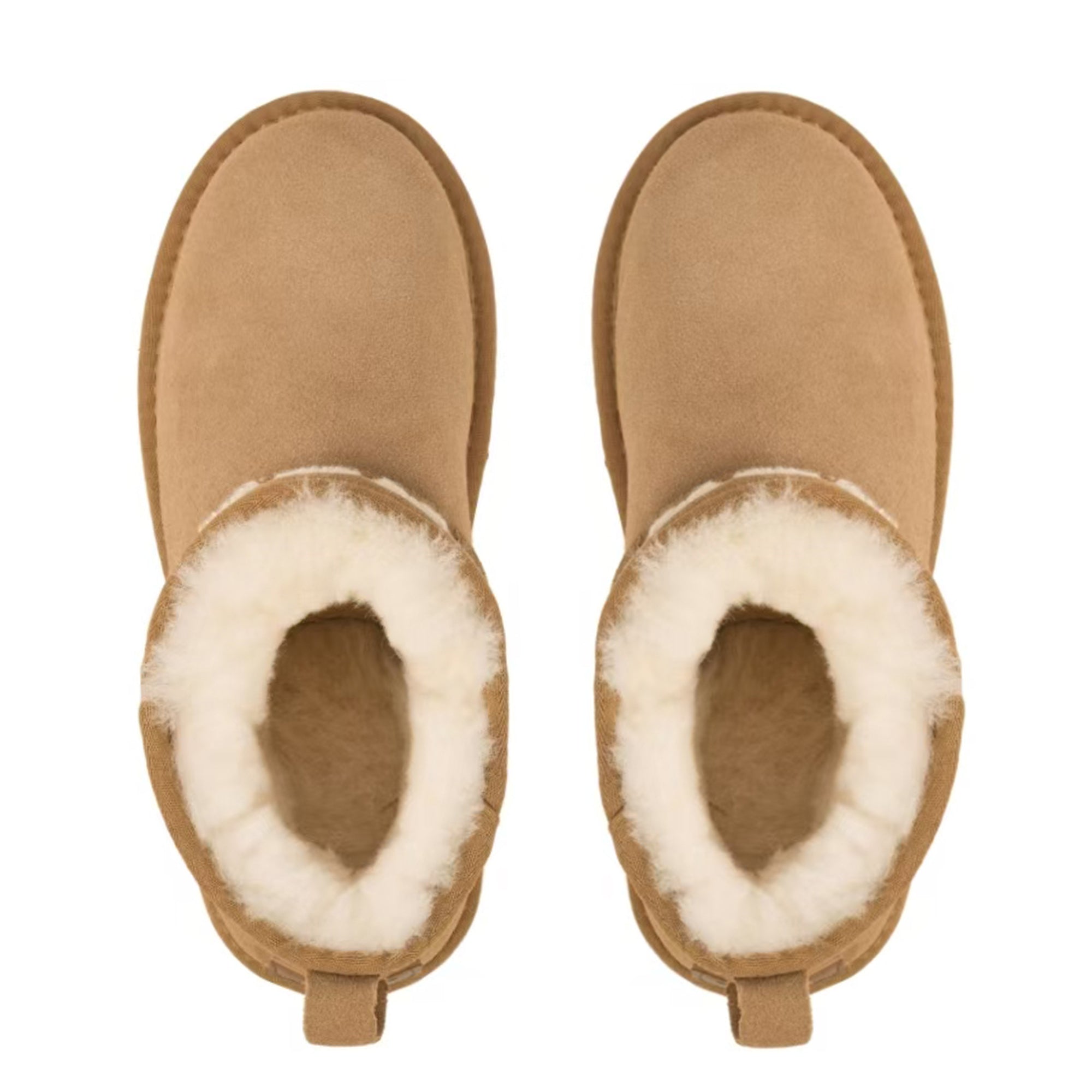 Auzland UGG shearling ultra mini platform boots for women, featuring cozy shearling lining and chunky sole, displayed on a white background.