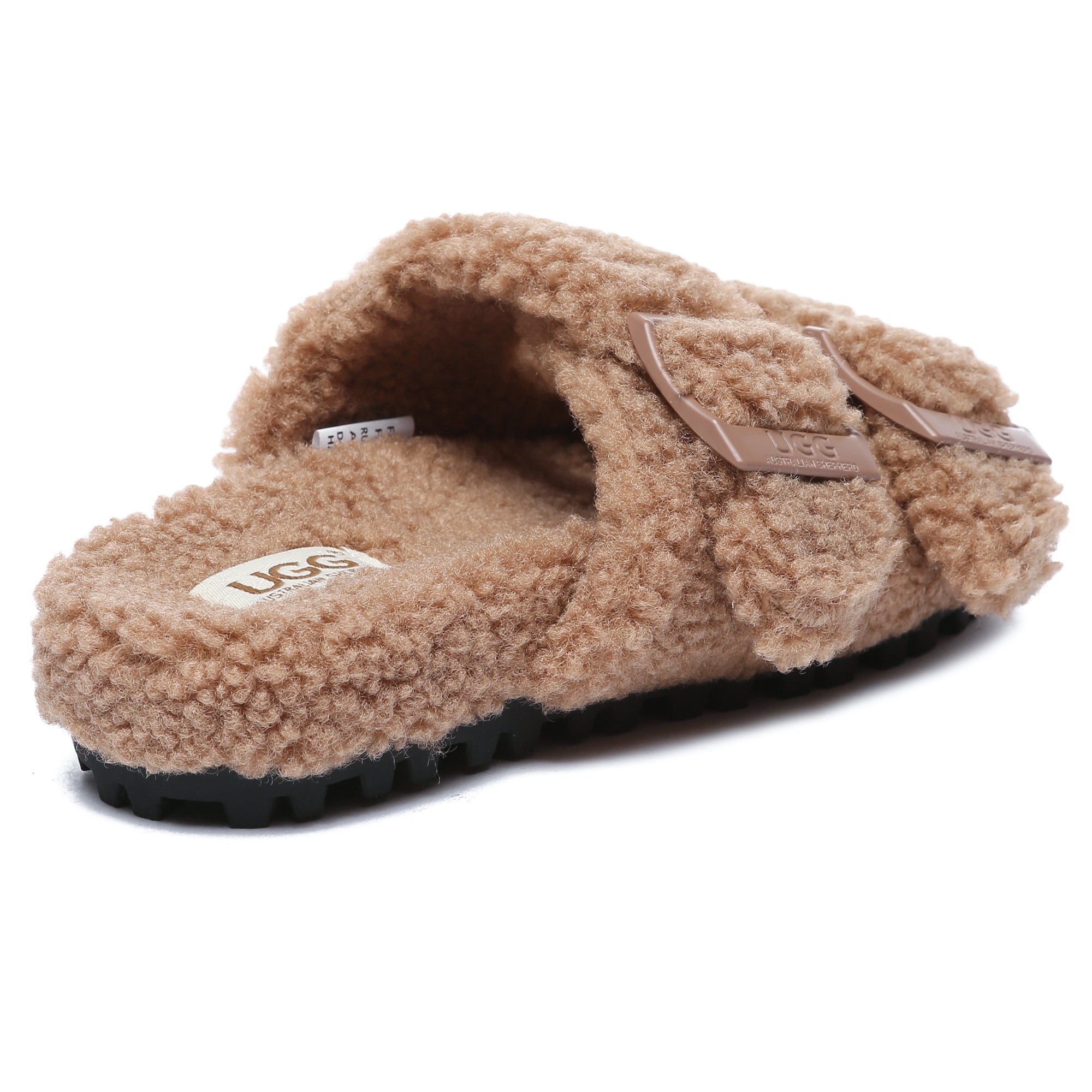 EverUgg UGG Ella women's adjustable buckle slide sandals featuring comfortable straps and open-toe design.