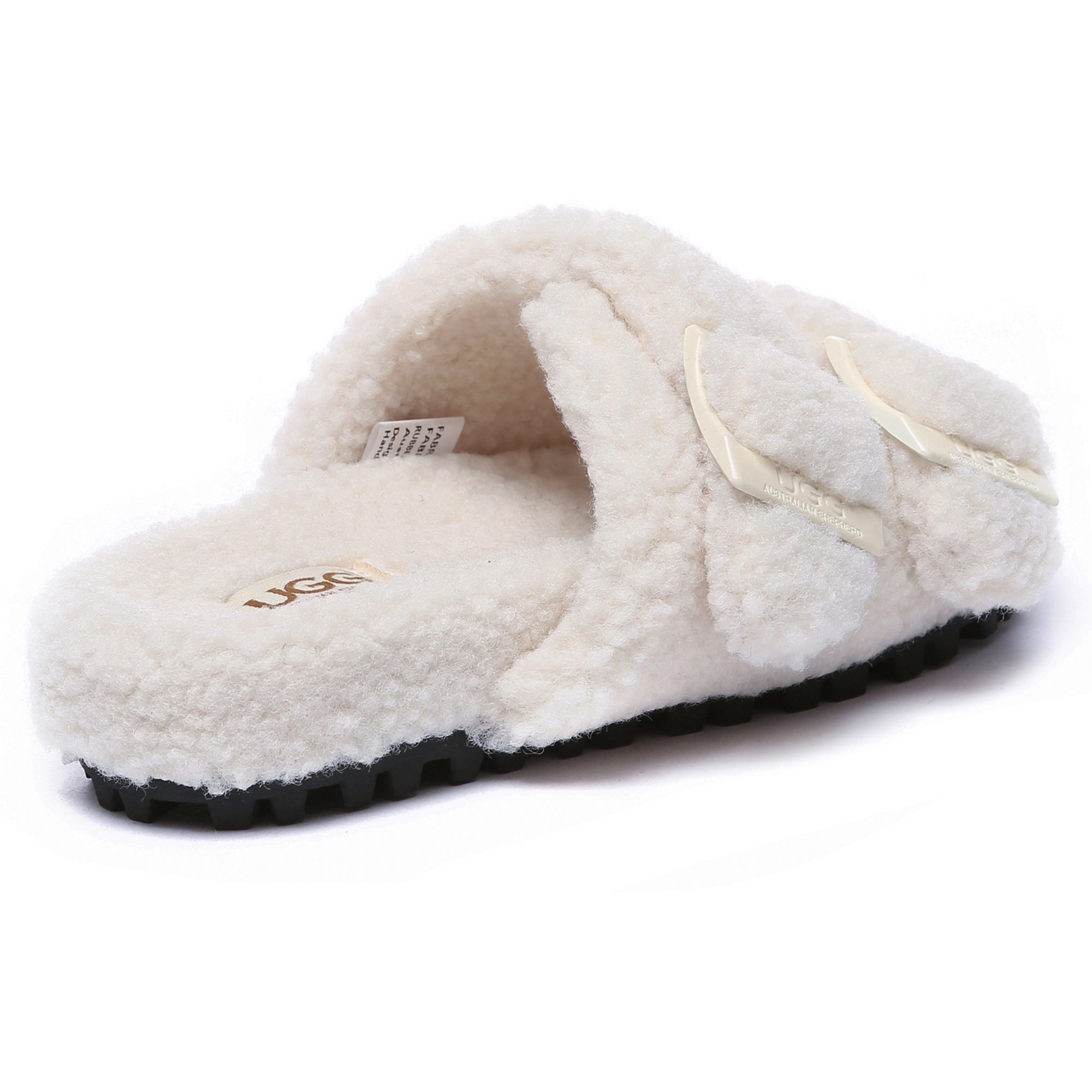 EverUgg women's UGG slippers with adjustable buckle sandals, slide design, soft footbed, and stylish comfort.
