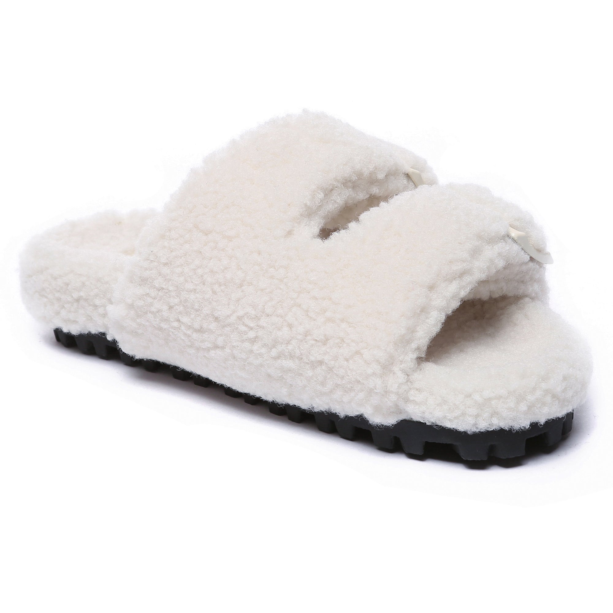 EverUgg women's UGG Ella adjustable buckle sandal slides, featuring comfortable slip-on design and stylish casual footwear.