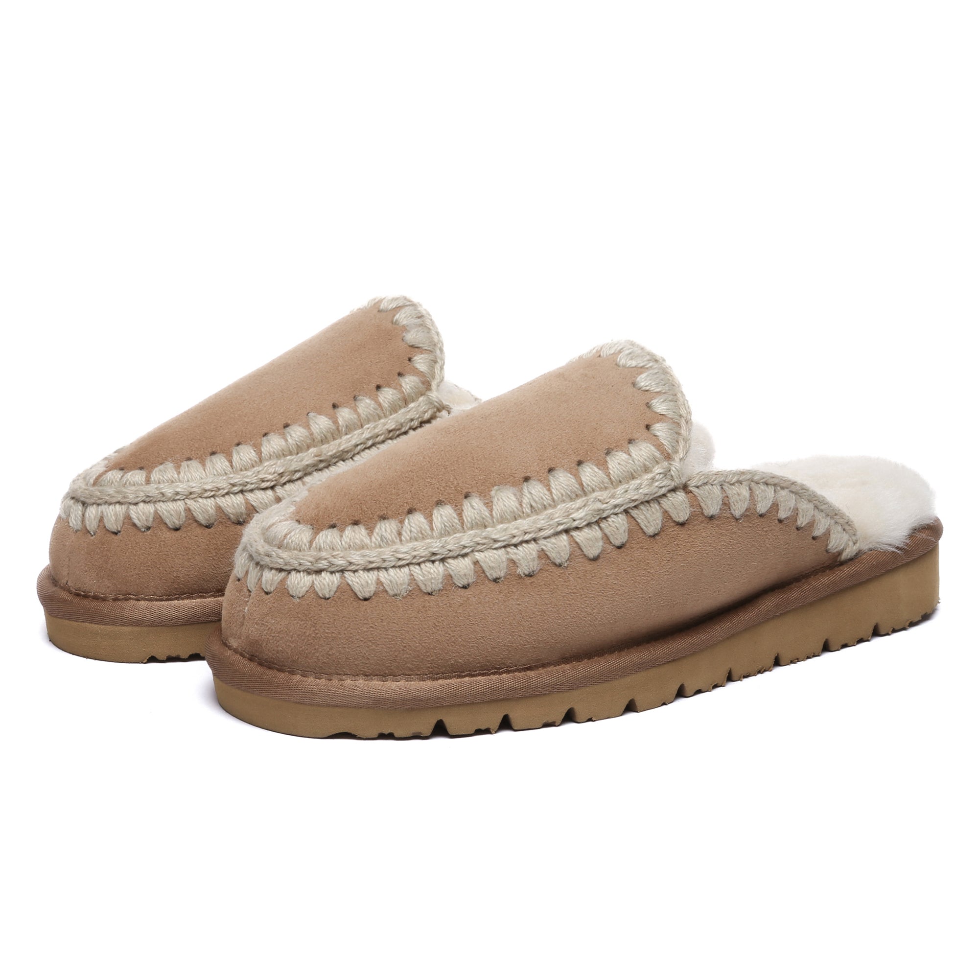 EverUgg UGG Sophie crocheted slippers for women, featuring a cozy summer shoe design with intricate crochet detailing.
