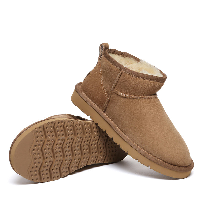 EverUgg Ultra Mini Classic UGG boots for women in special colors, featuring plush sheepskin lining and signature suede exterior.