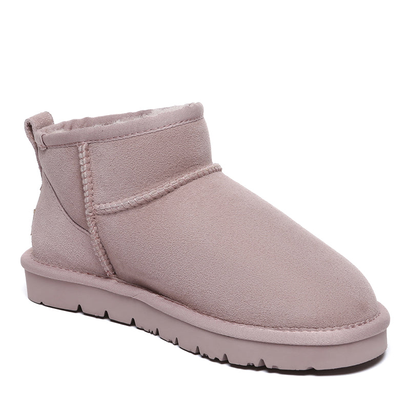 EverUgg Ultra Mini Classic UGG Boots for women in vibrant special colors, showing the cozy sheepskin interior and stylish exterior.