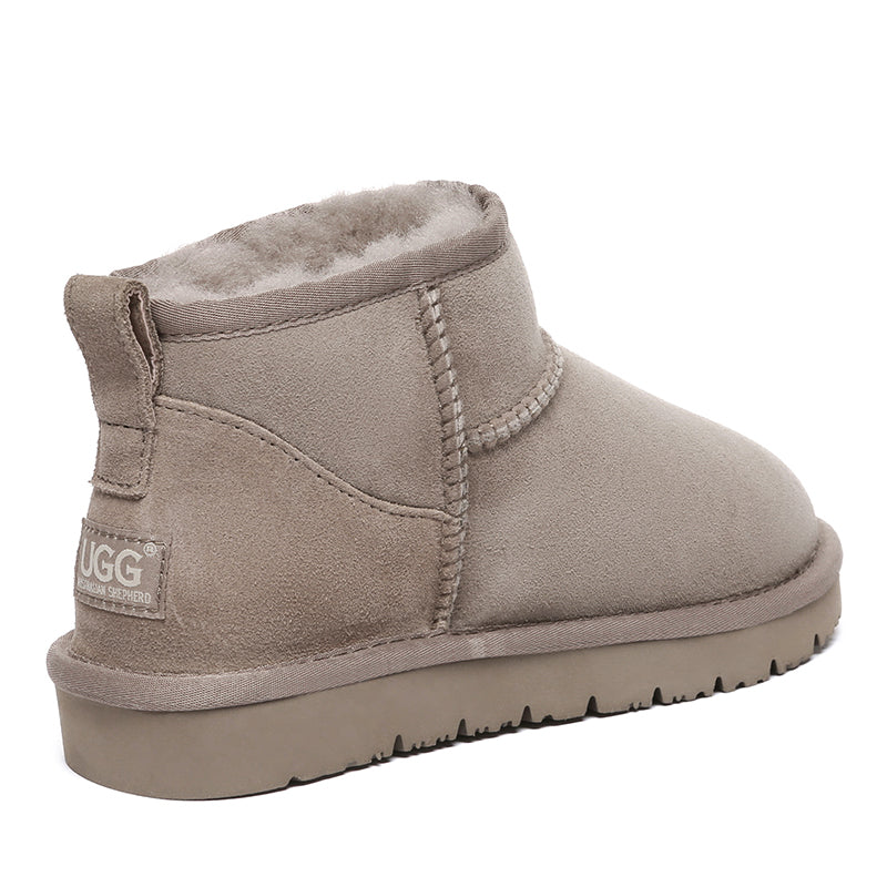 EverUgg Ultra Mini Classic UGG Boots for women in special colors, showcasing cozy sheepskin lining and stylish ankle height.