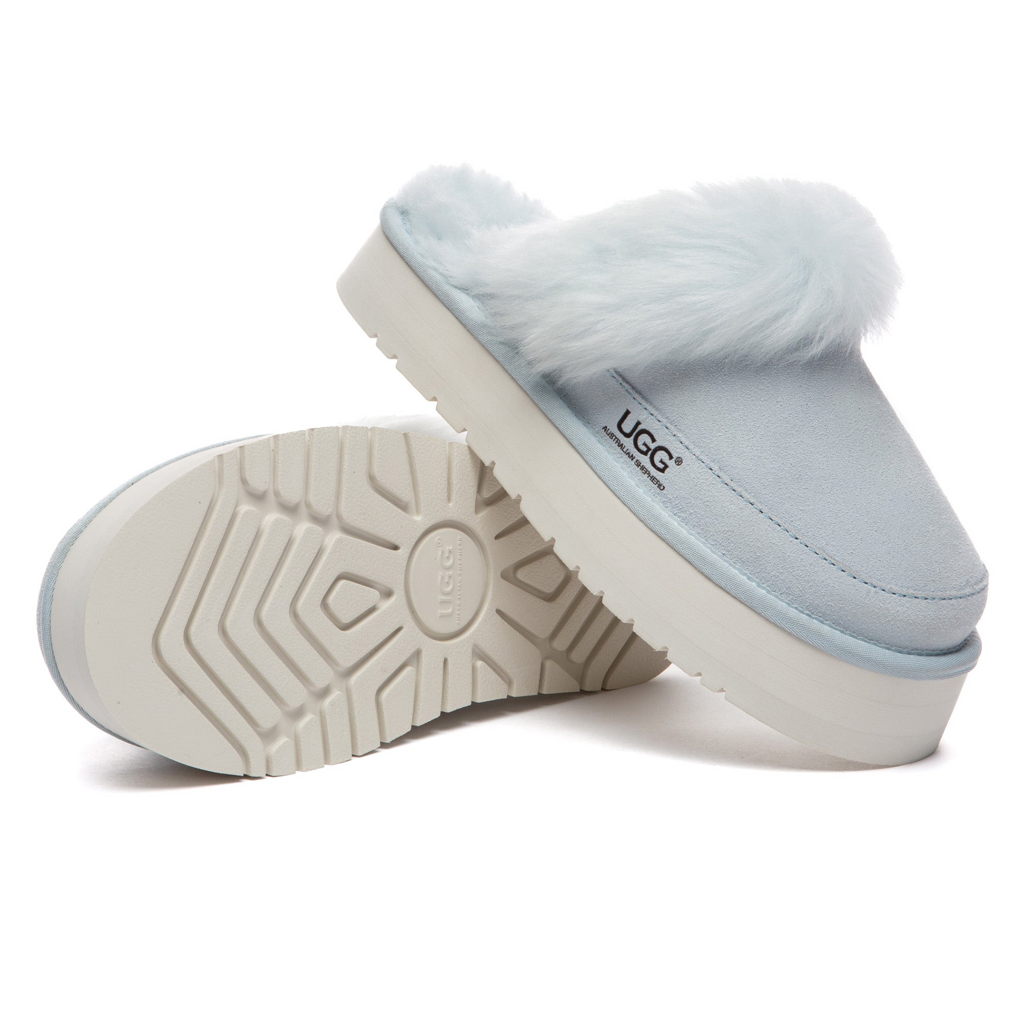 EverUgg Ultra Fluffy Platform Slippers with soft, plush material and thick soles for cozy comfort.