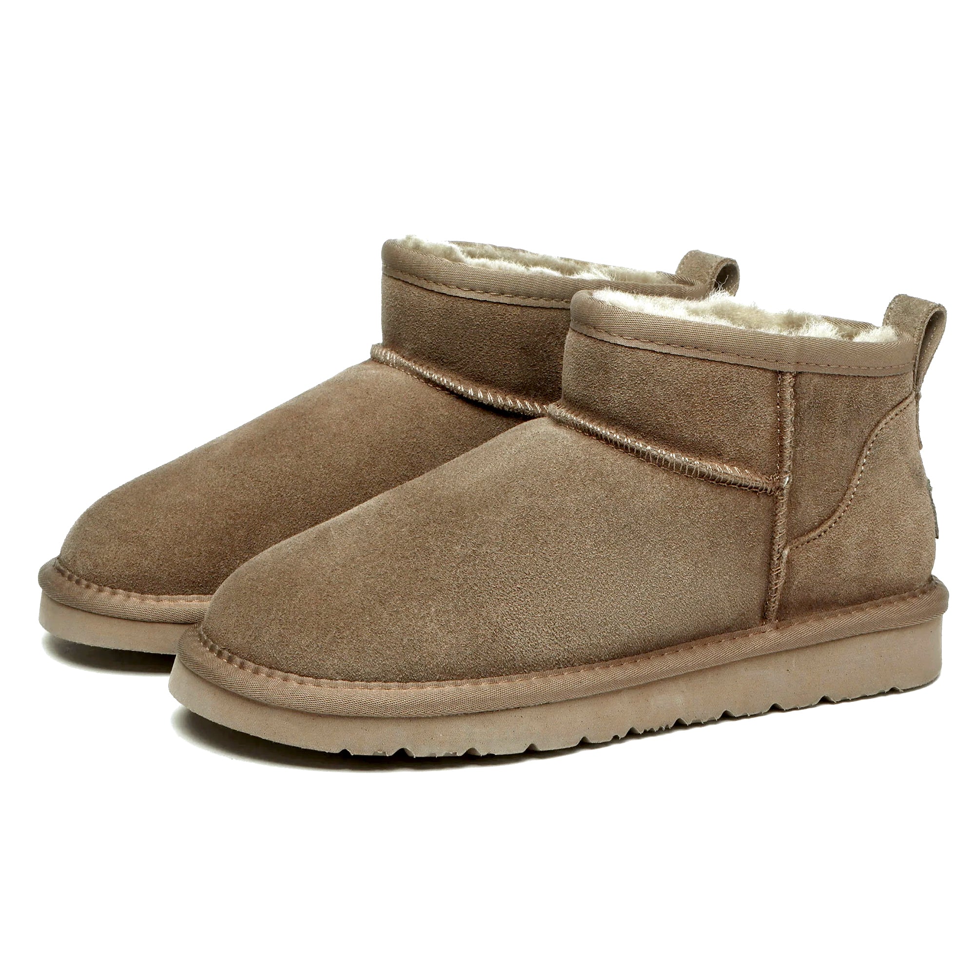 EverUgg Ultra Mini UGG Boots in classic Caribou style, featuring soft sheepskin lining and cozy suede exterior.