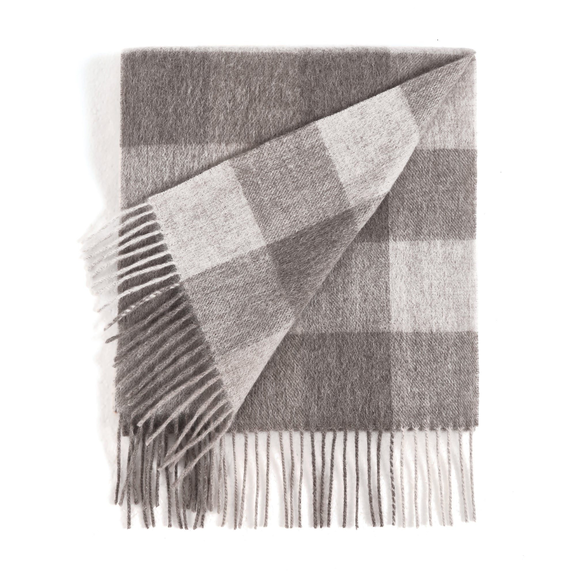 Urban UGG tartan pure wool scarf by EverUgg featuring a classic plaid pattern and soft, warm fabric for stylish winter wear.