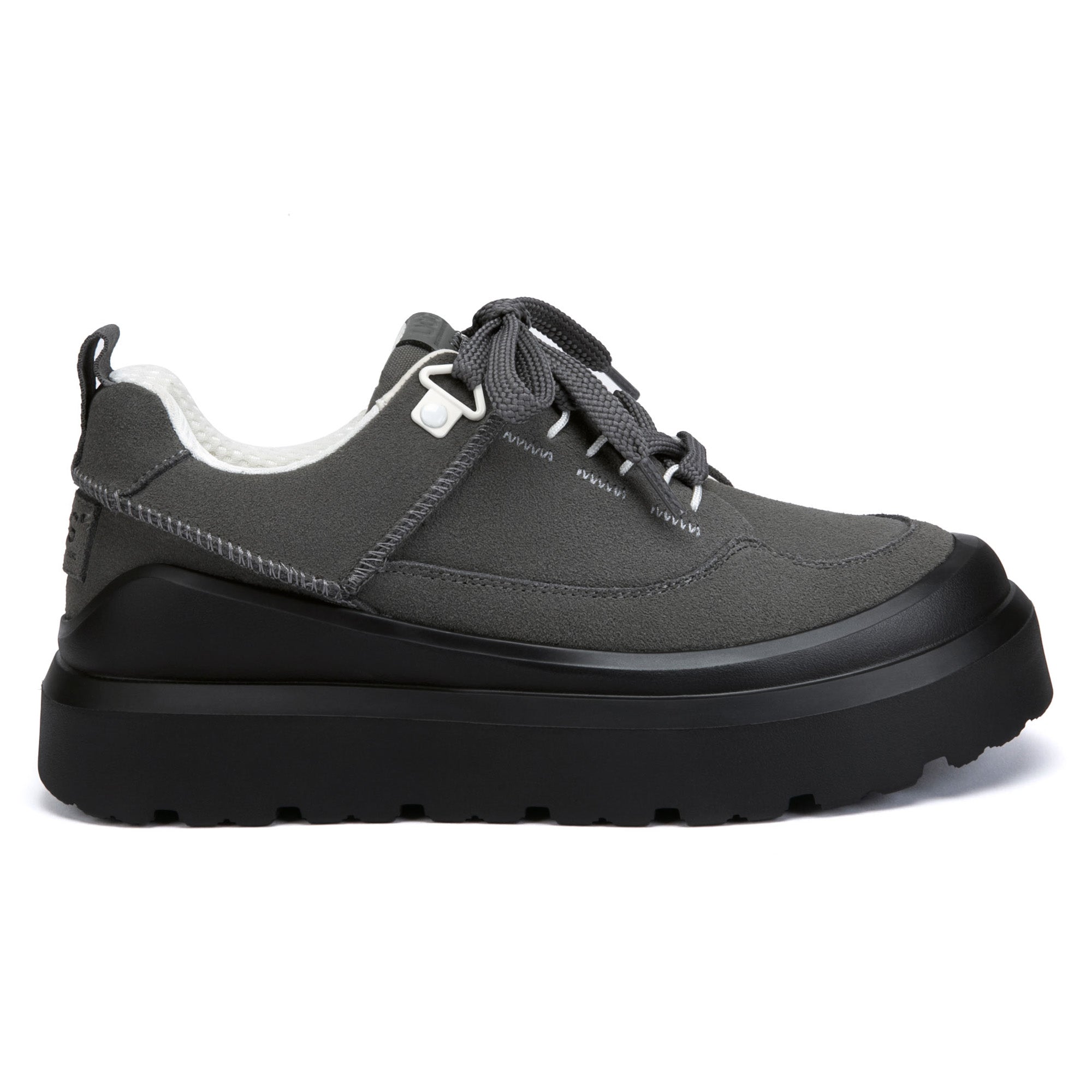 EverUgg versatile sneakers with white and gray design, featuring cushioned soles and stylish laces.