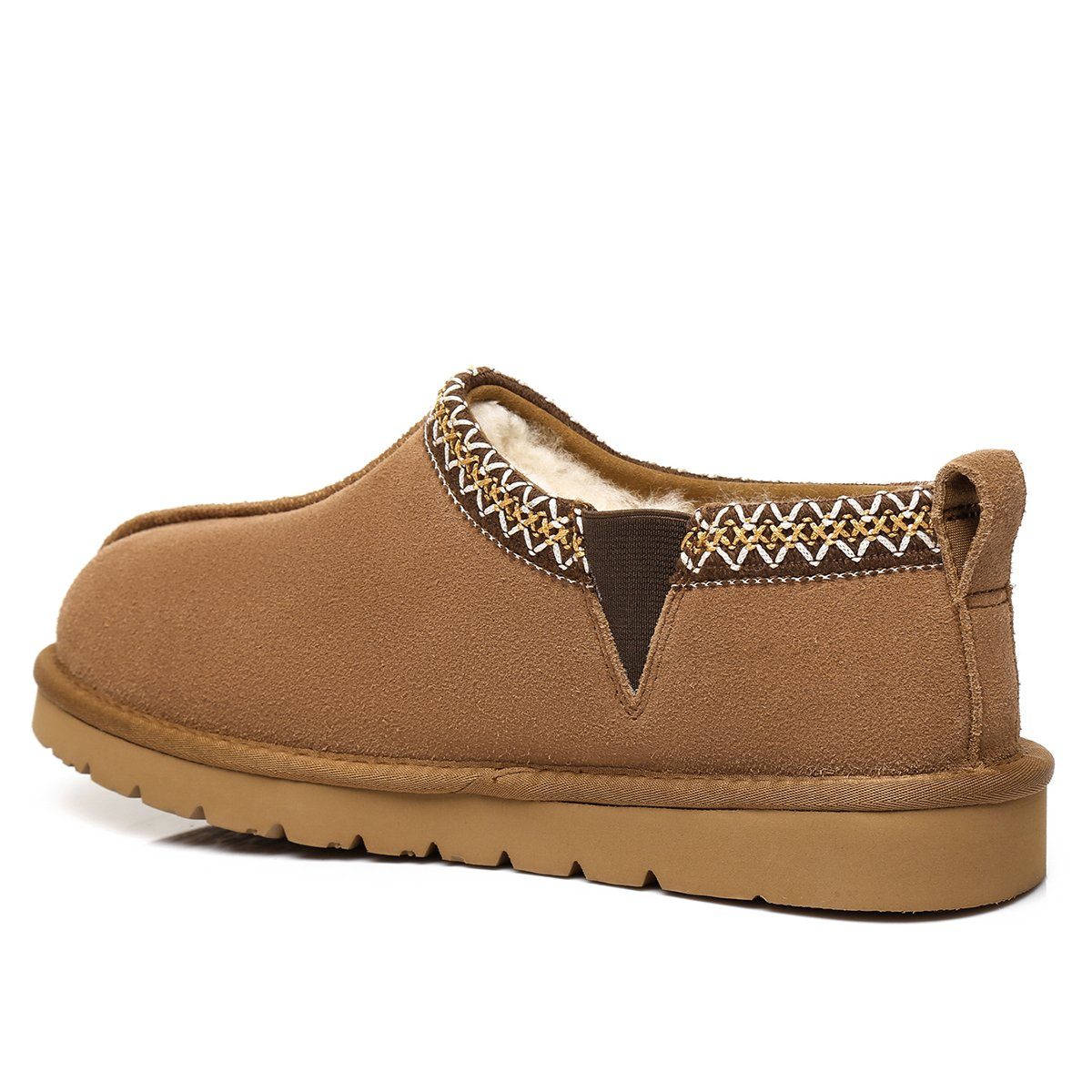 EverUgg Vince premium sheepskin slippers for men, showcasing soft, cozy UGG slippers with plush lining and classic design.