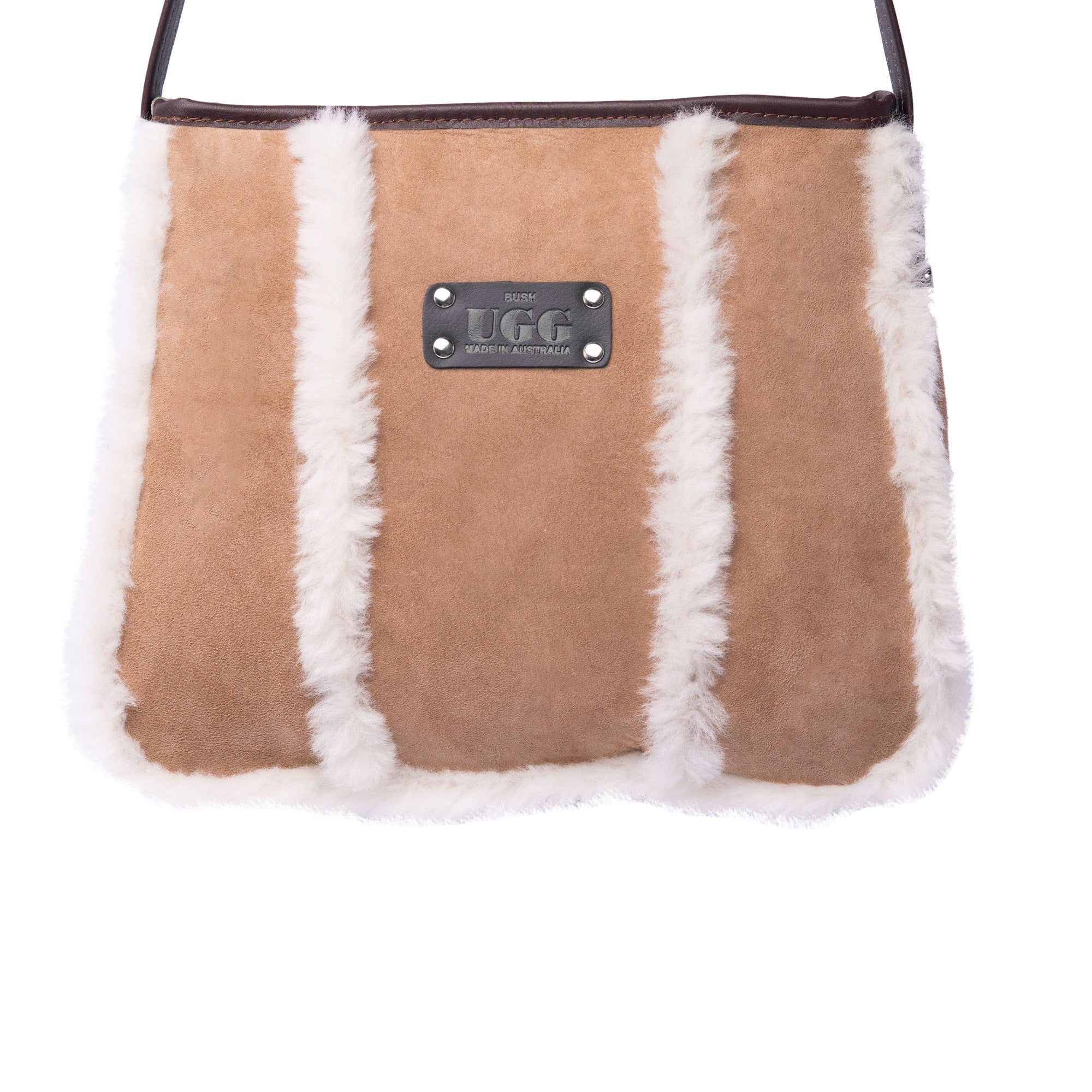 EverUgg Wool Over Shoulder Handbag made in Australia, featuring soft wool fabric and a stylish, practical design.