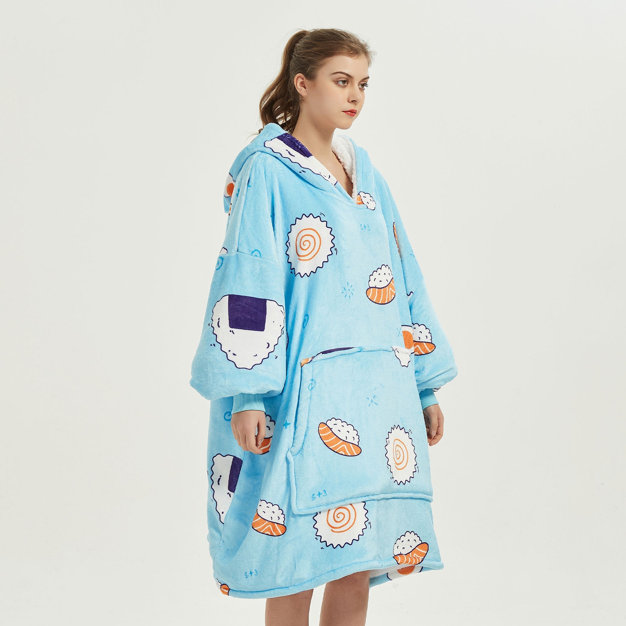 Sushi Hoodie Blanket