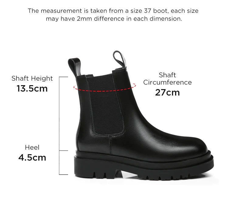 Vanessa Wool Lining Black Boot