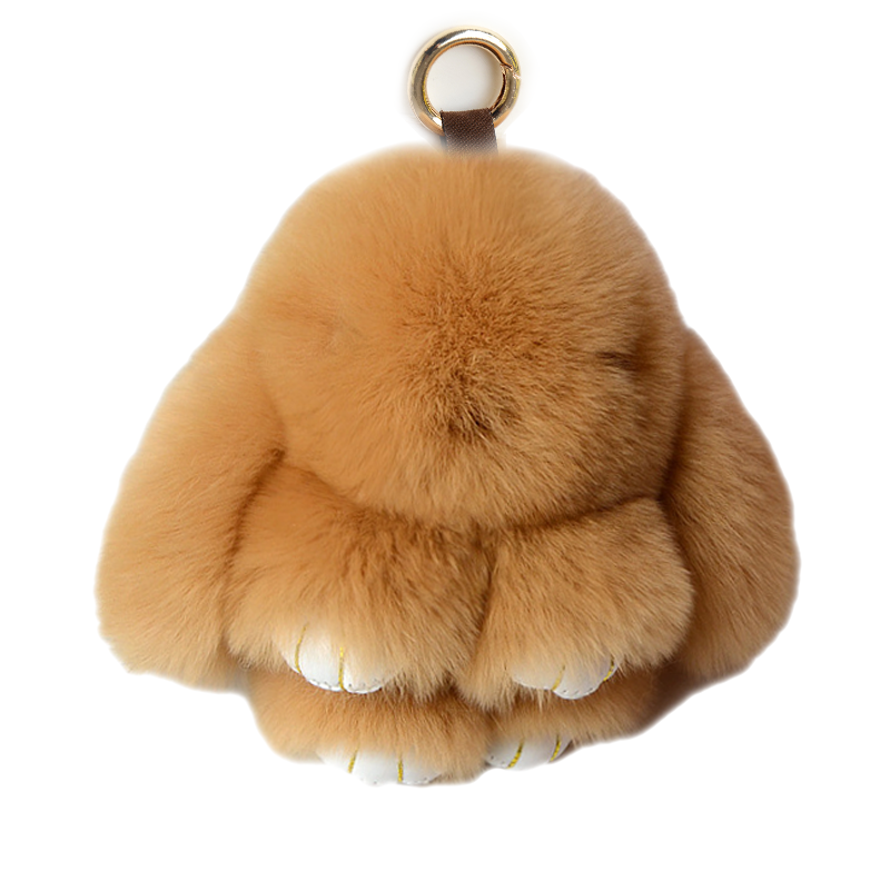 Snuggyz Bunny Keychain featuring a cute plush bunny design with a metal keyring for attaching keys or accessories.