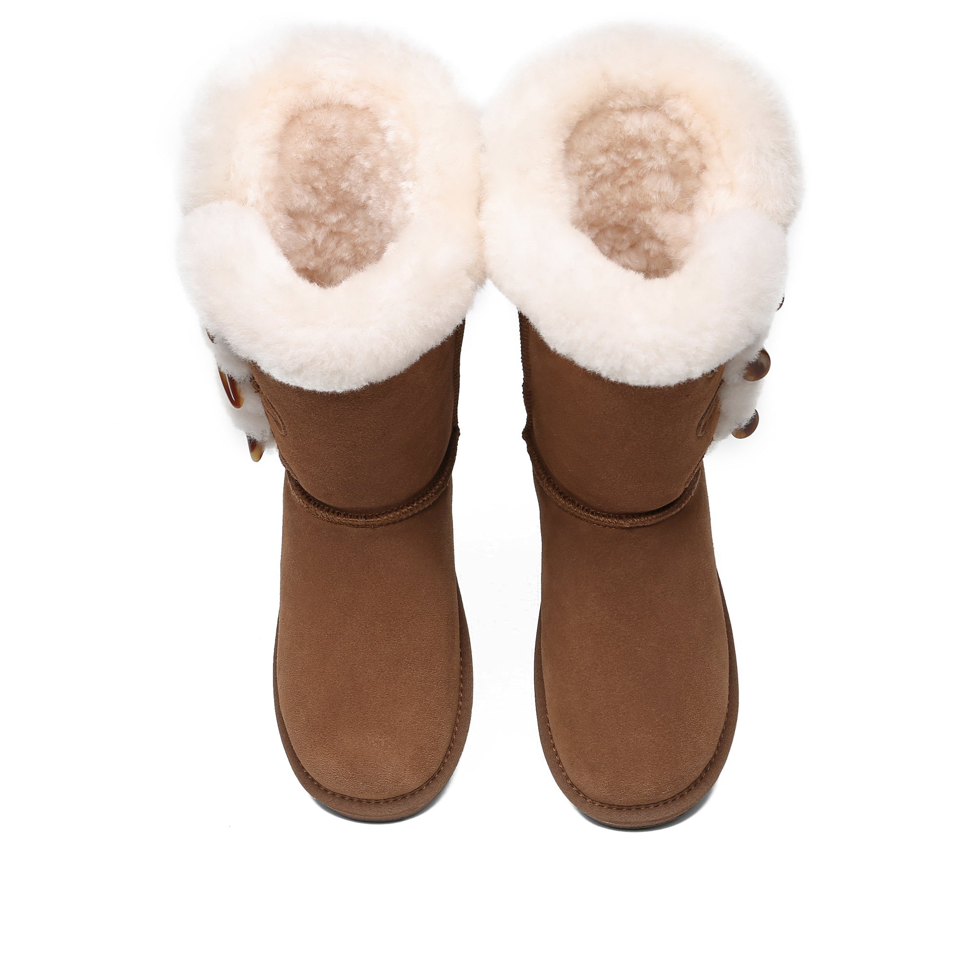 Tall 3-Buttons Toggle UGG Boots