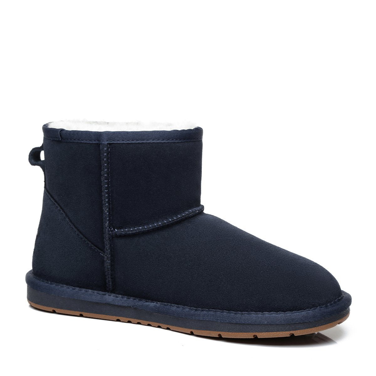 EverUgg Classic Mini UGG Boots in suede with special colors, showcasing a stylish women's shoe with a cozy, ankle-length design.