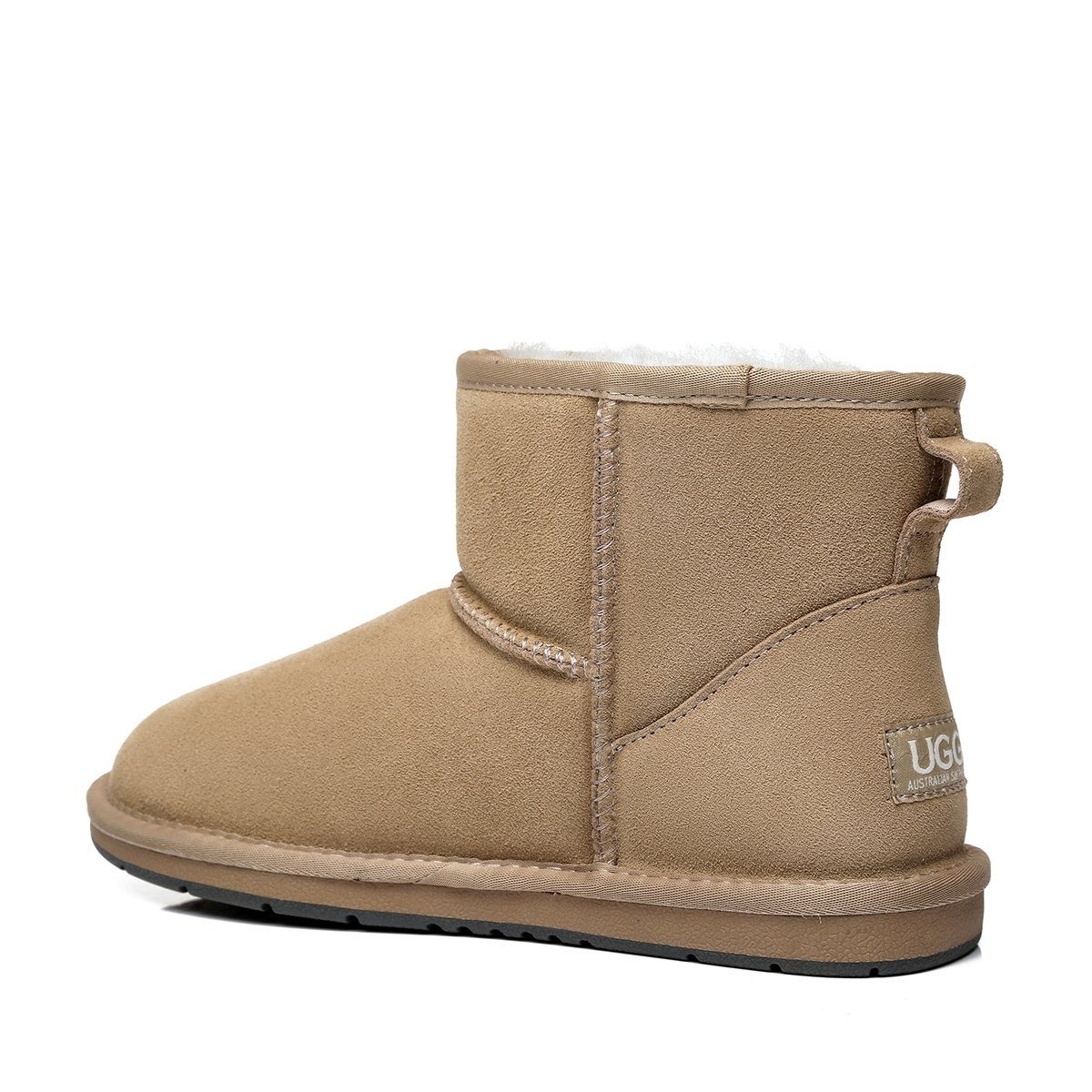 Women’s Classic Mini UGG Boots by EverUgg in special suede colors, featuring a cozy design and iconic style.