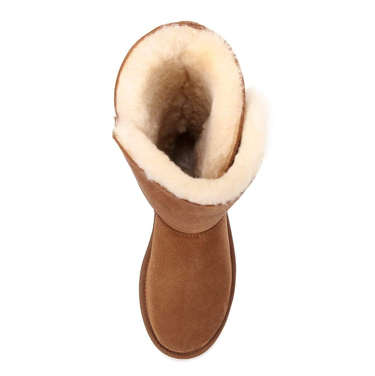 EverUgg Classic Tall 3-Button UGG boots for women with button accents and plush sheepskin interior, stylish and cozy footwear.