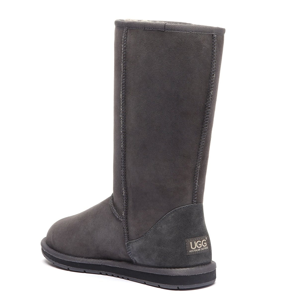 EverUgg Classic Tall UGG Boots for women, featuring soft sheepskin and cozy design, shown in a side view.