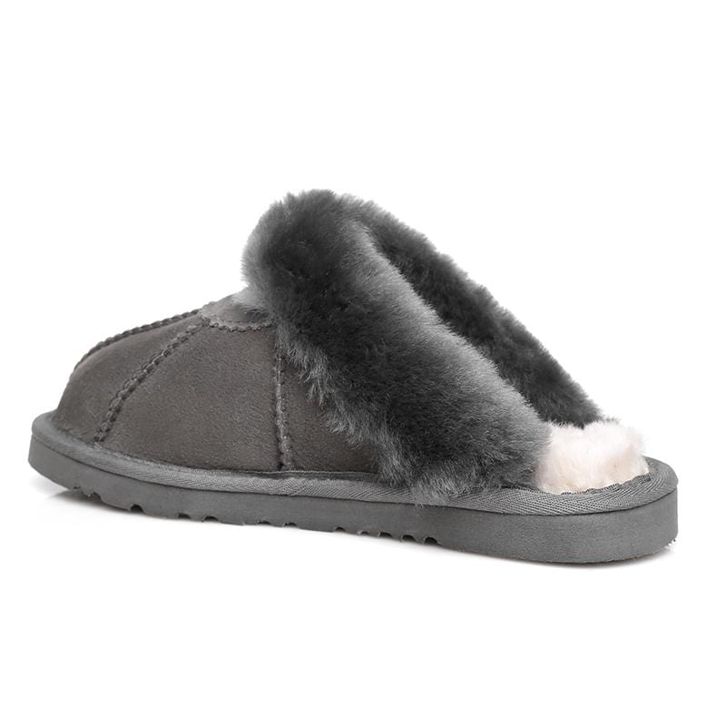 EverUgg Frankie UGG slippers for women, cozy slip-on shoes with plush lining and soft suede exterior.