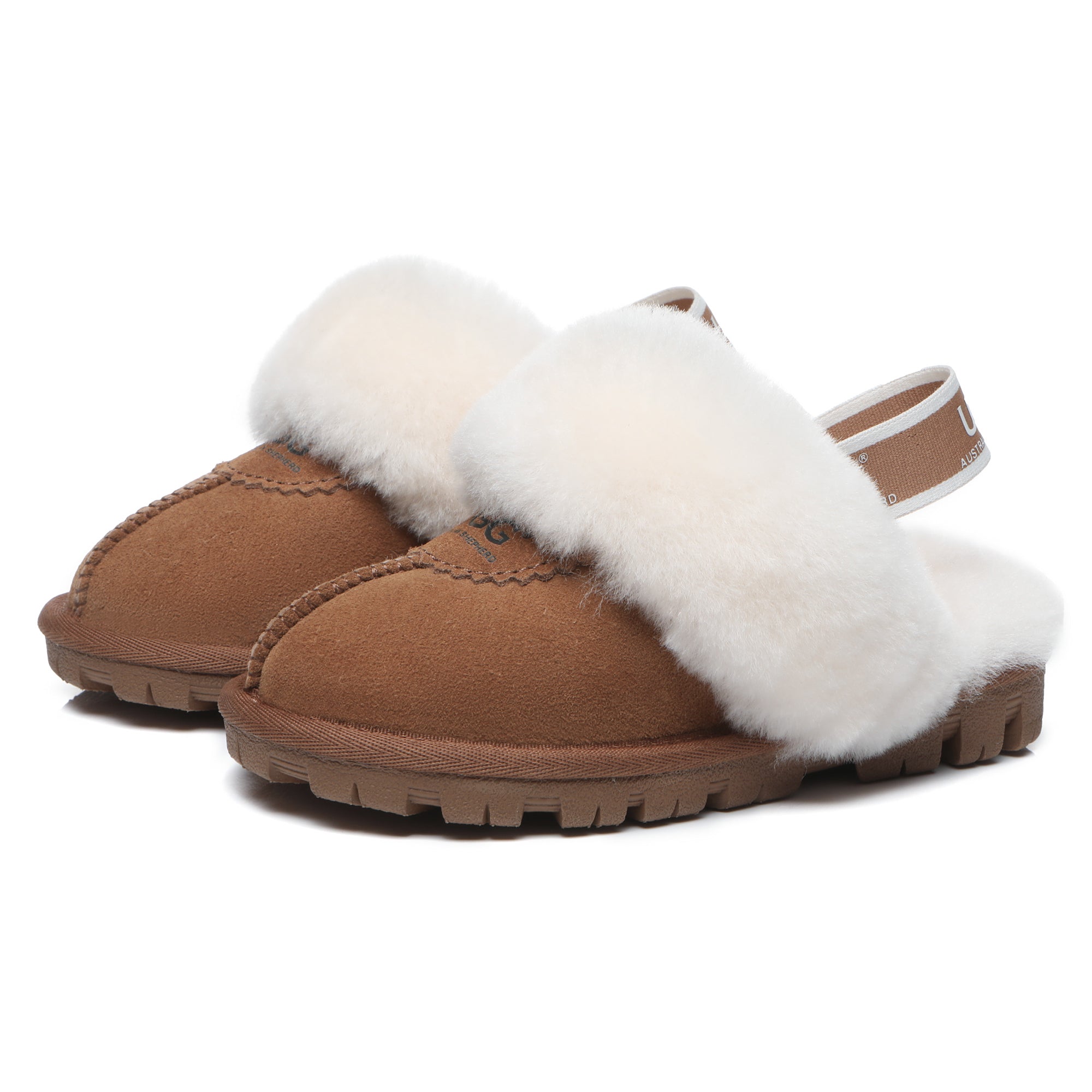 EverUgg Harper Kids UGG slippers featuring soft plush material and cozy design for comfortable indoor wear.