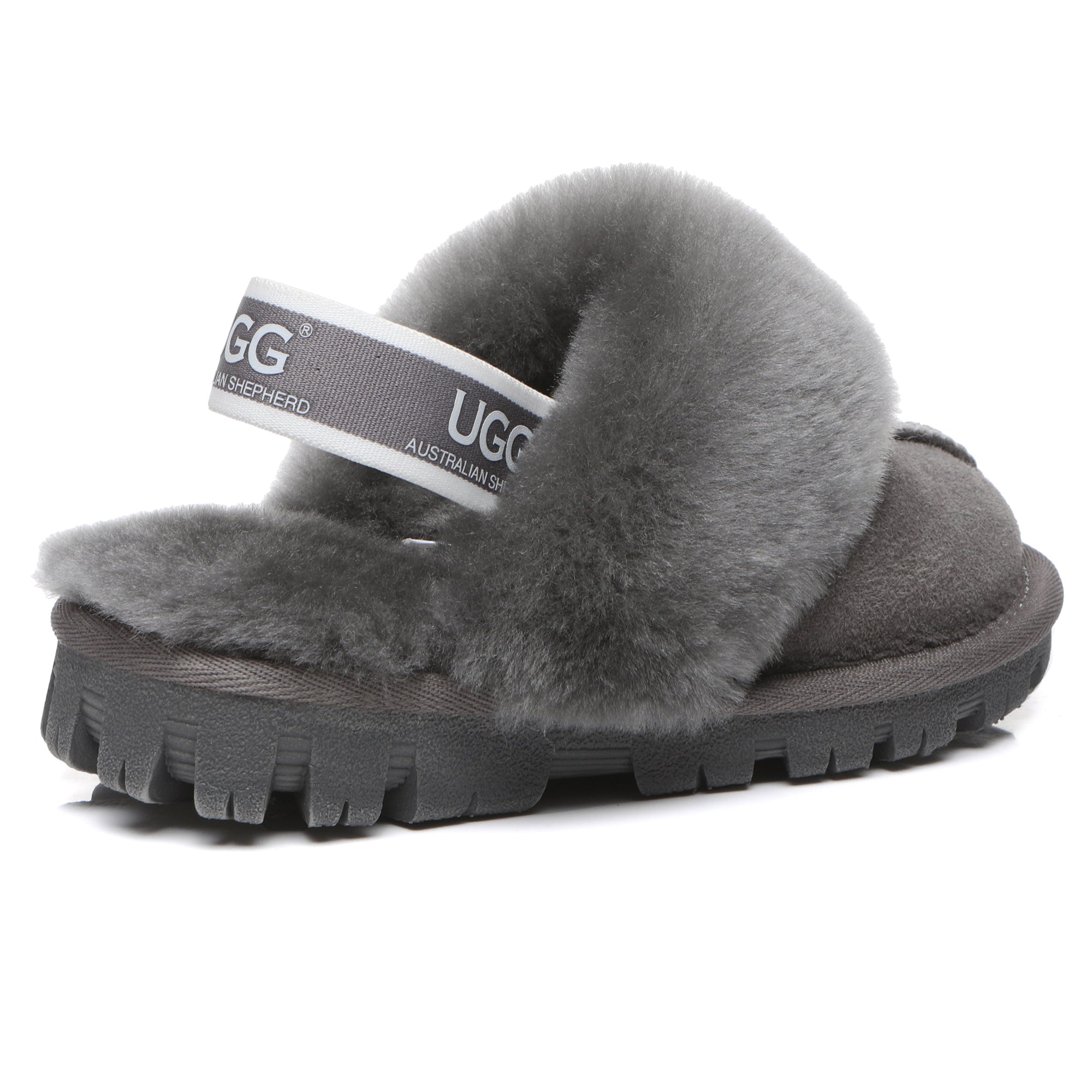 EverUgg Harper Kids UGG slippers featuring soft, cozy sheepskin lining and slip-on design for comfortable kids' footwear.