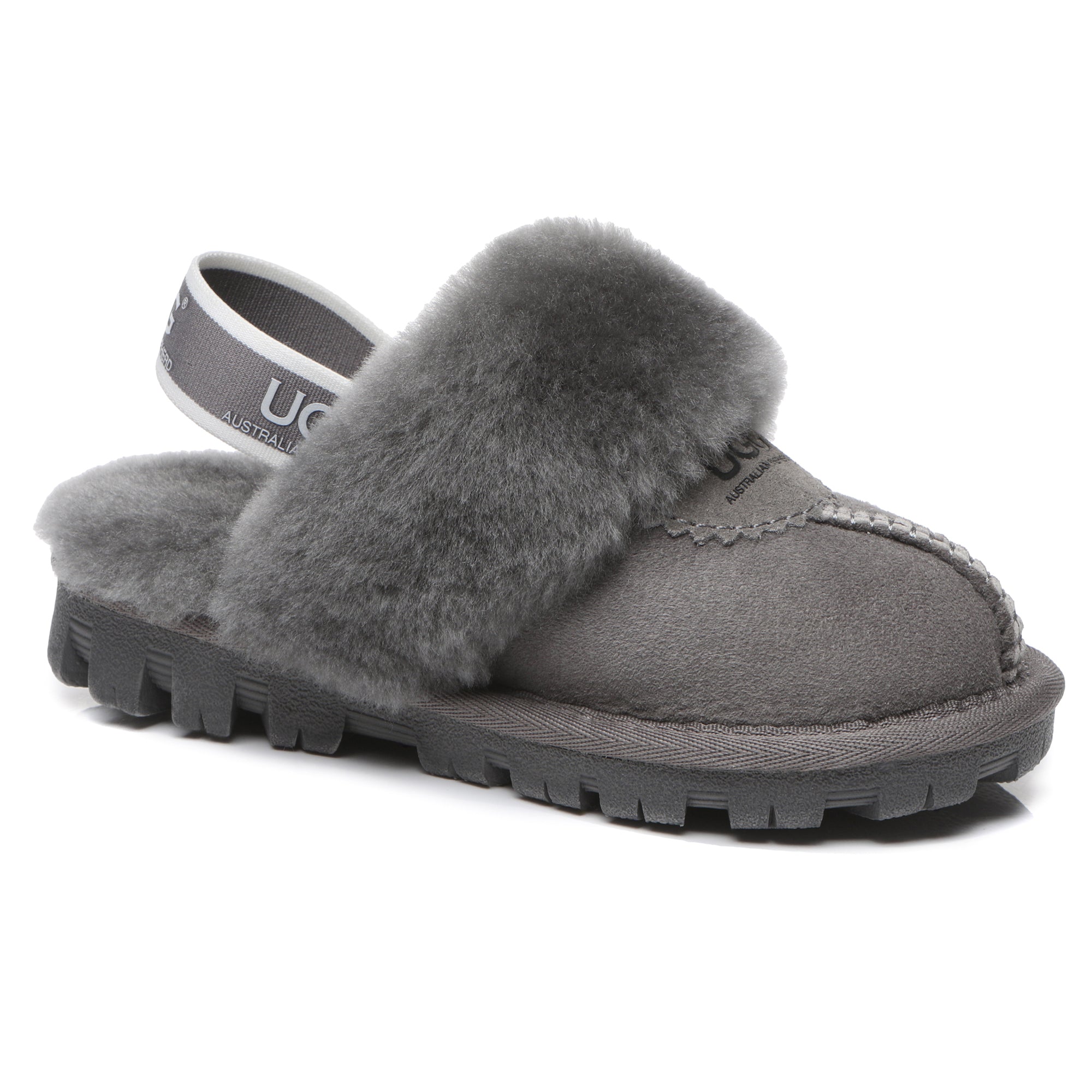 EverUgg Harper Kids UGG slippers with soft lining and cozy design, perfect for comfortable indoor wear for children.