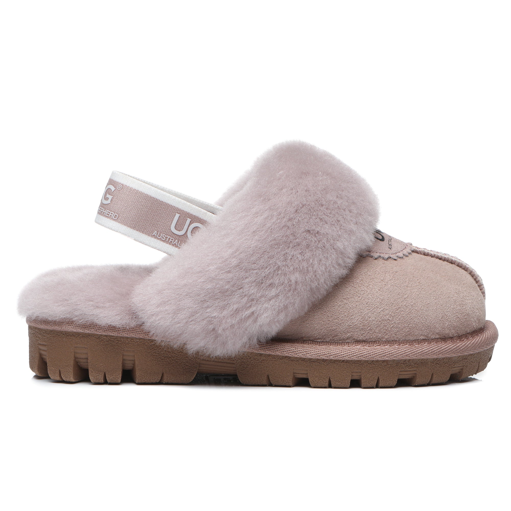 EverUgg Harper Kids UGG slippers in cozy, soft material, designed for comfortable indoor wear for children.