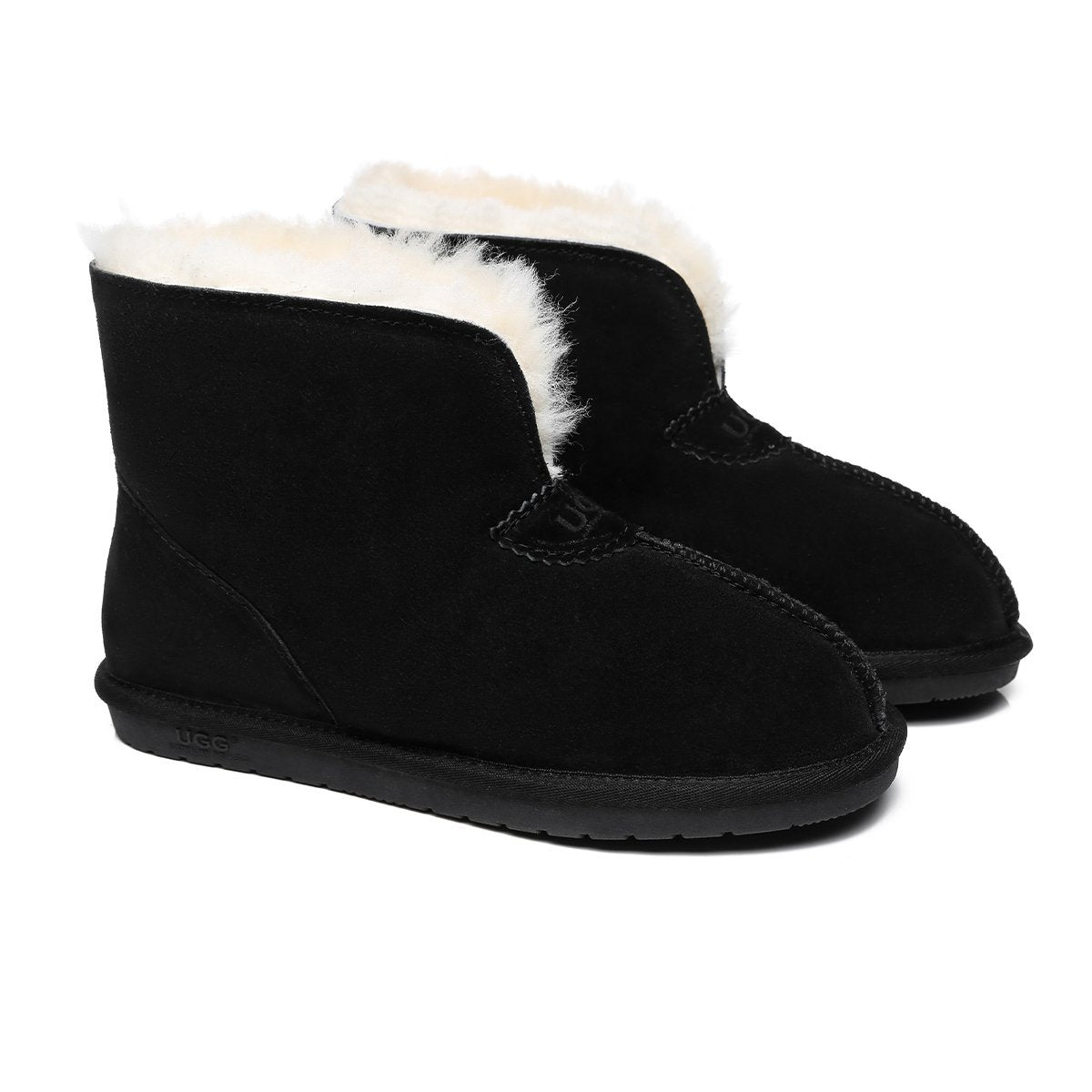 EverUgg Jonah unisex sheepskin slippers with double-face sheepskin for cozy comfort and casual style.