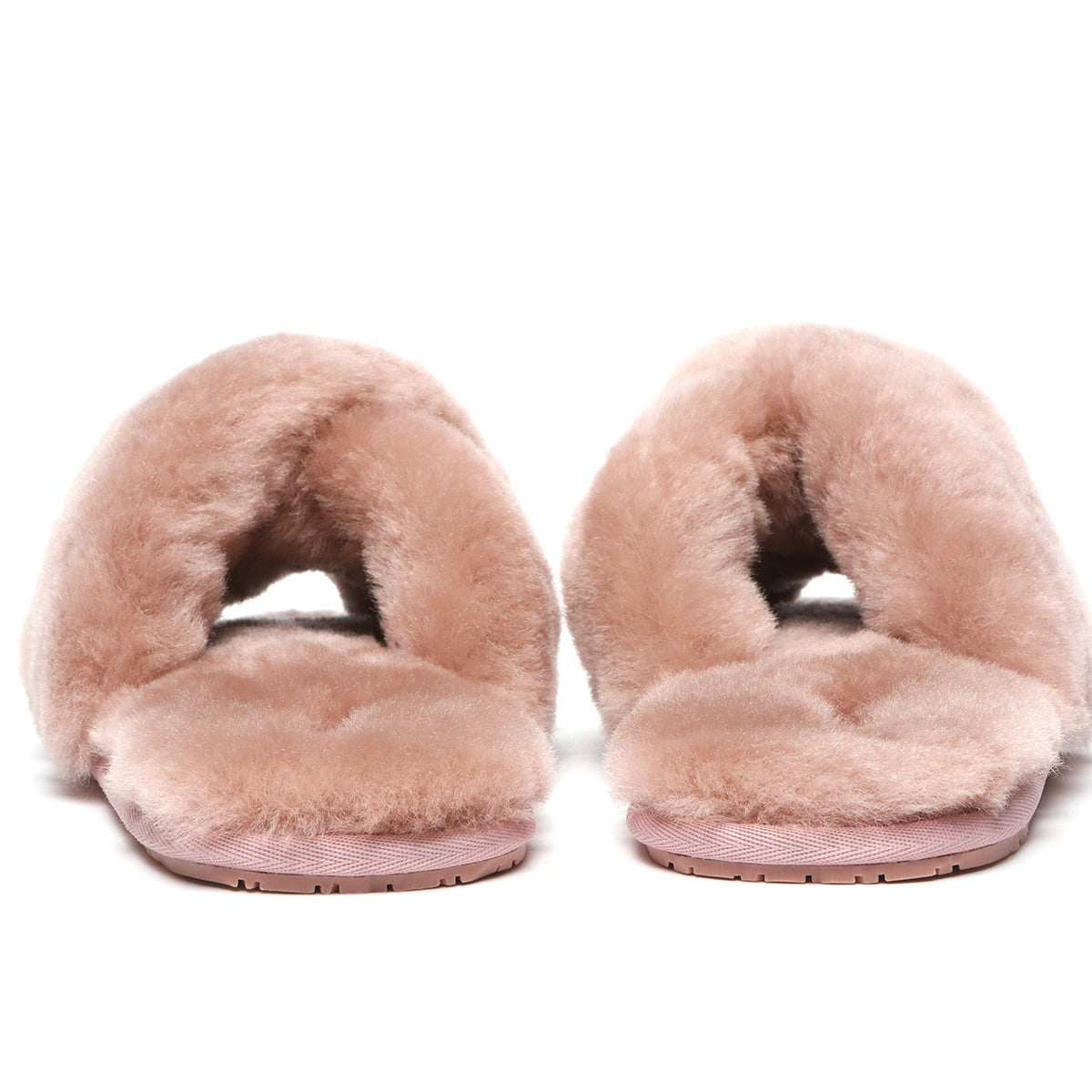 EverUgg Premium Cross Fluff UGG Slides for women, showcasing soft, plush cross-fluff design on comfortable slippers and slides.