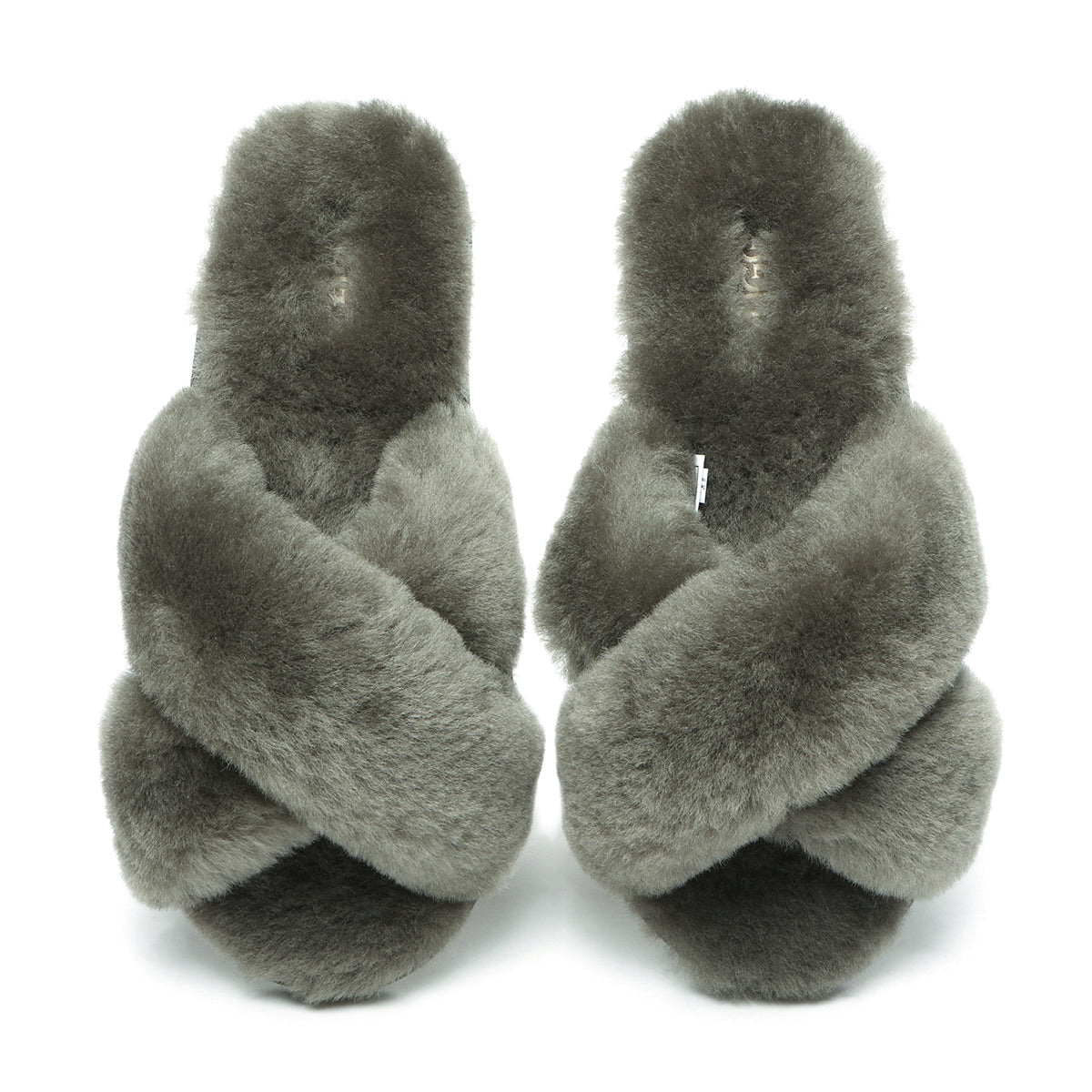 EverUgg Premium Cross Fluff Slides for women, cozy slippers with plush cross-fluff design and open-toe style.