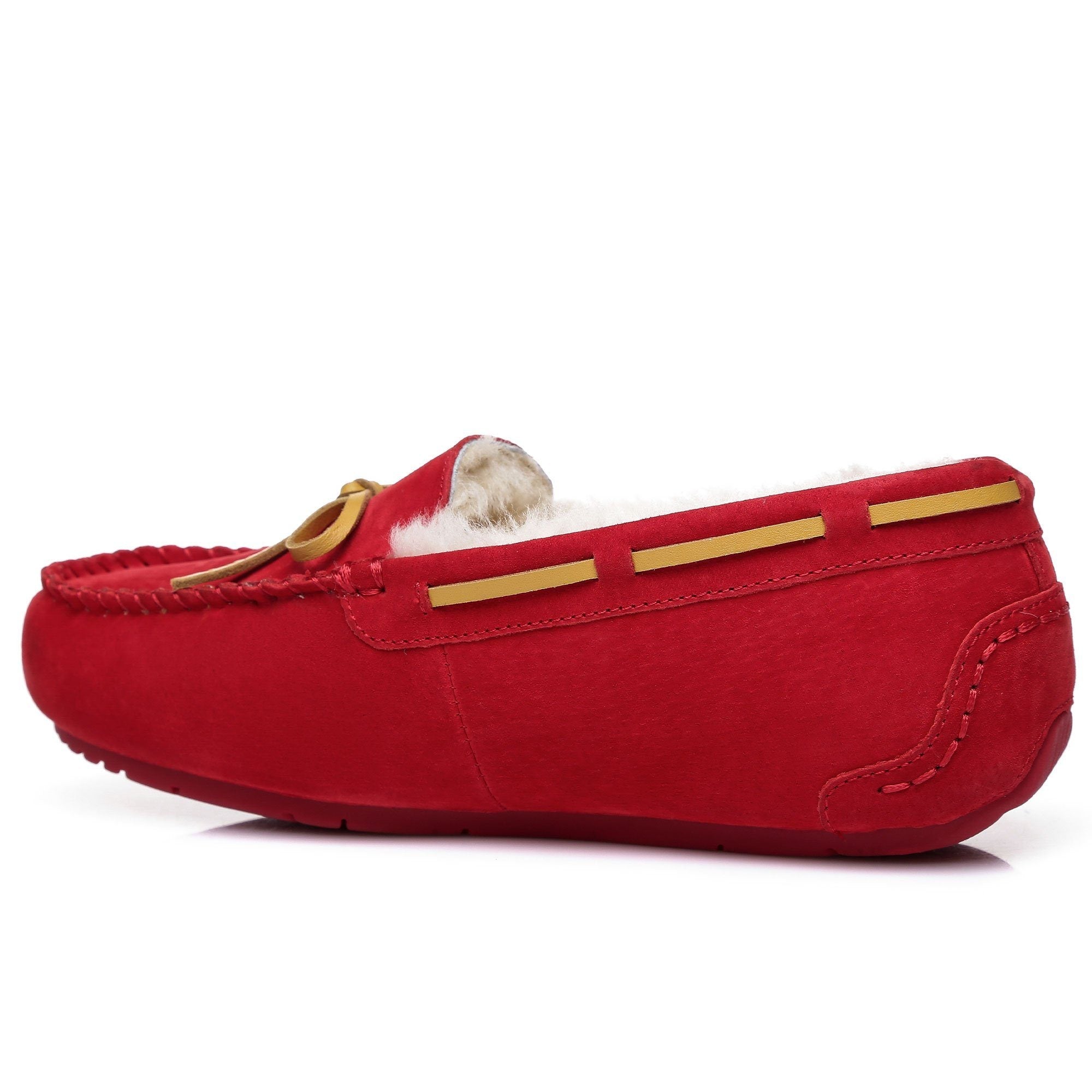 EverUgg moccasin with premium sheepskin insole, showcasing a comfortable, stylish women's loafer with soft, plush interior.