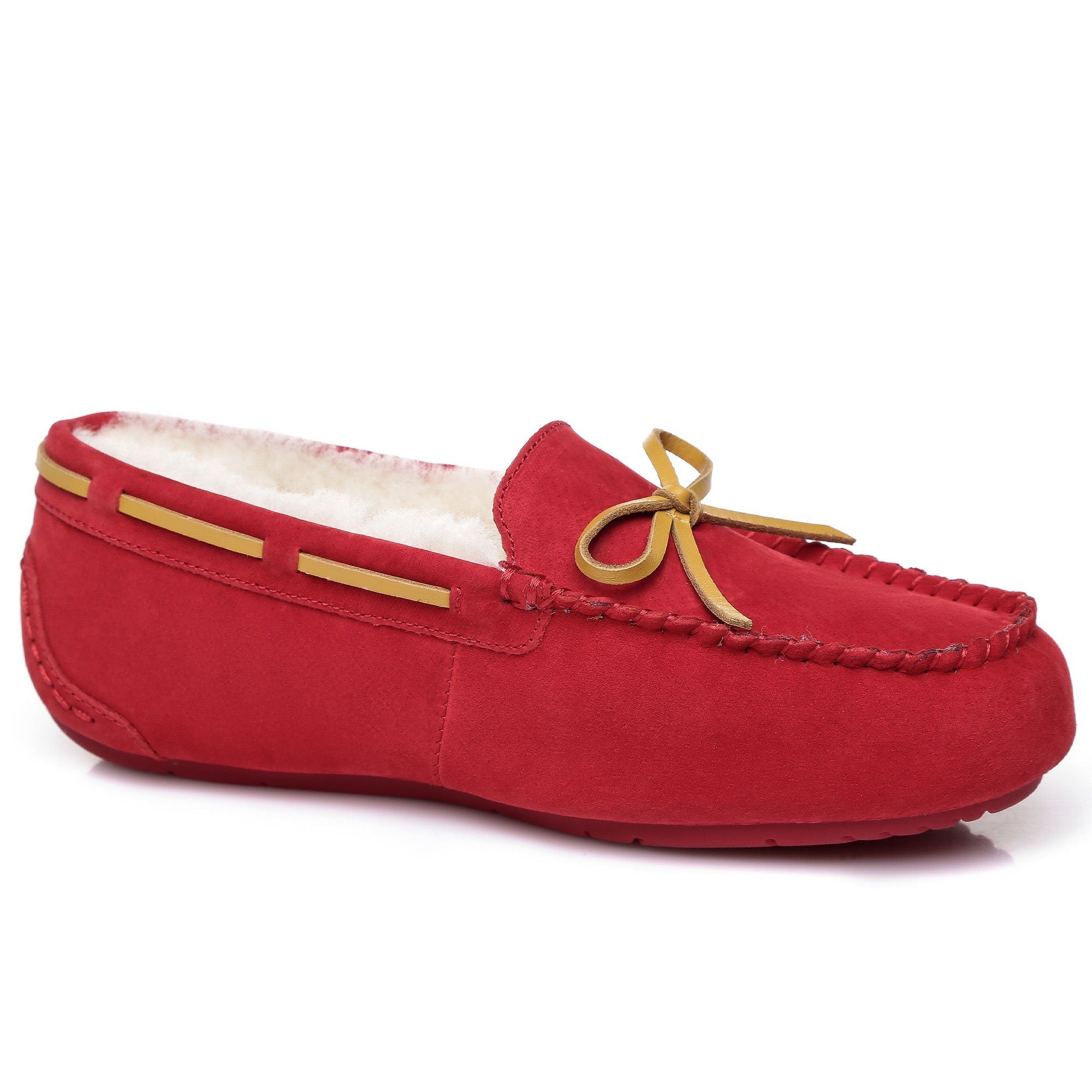 EverUgg moccasin shoe with premium sheepskin insole, showcasing the comfortable loafer design for women.