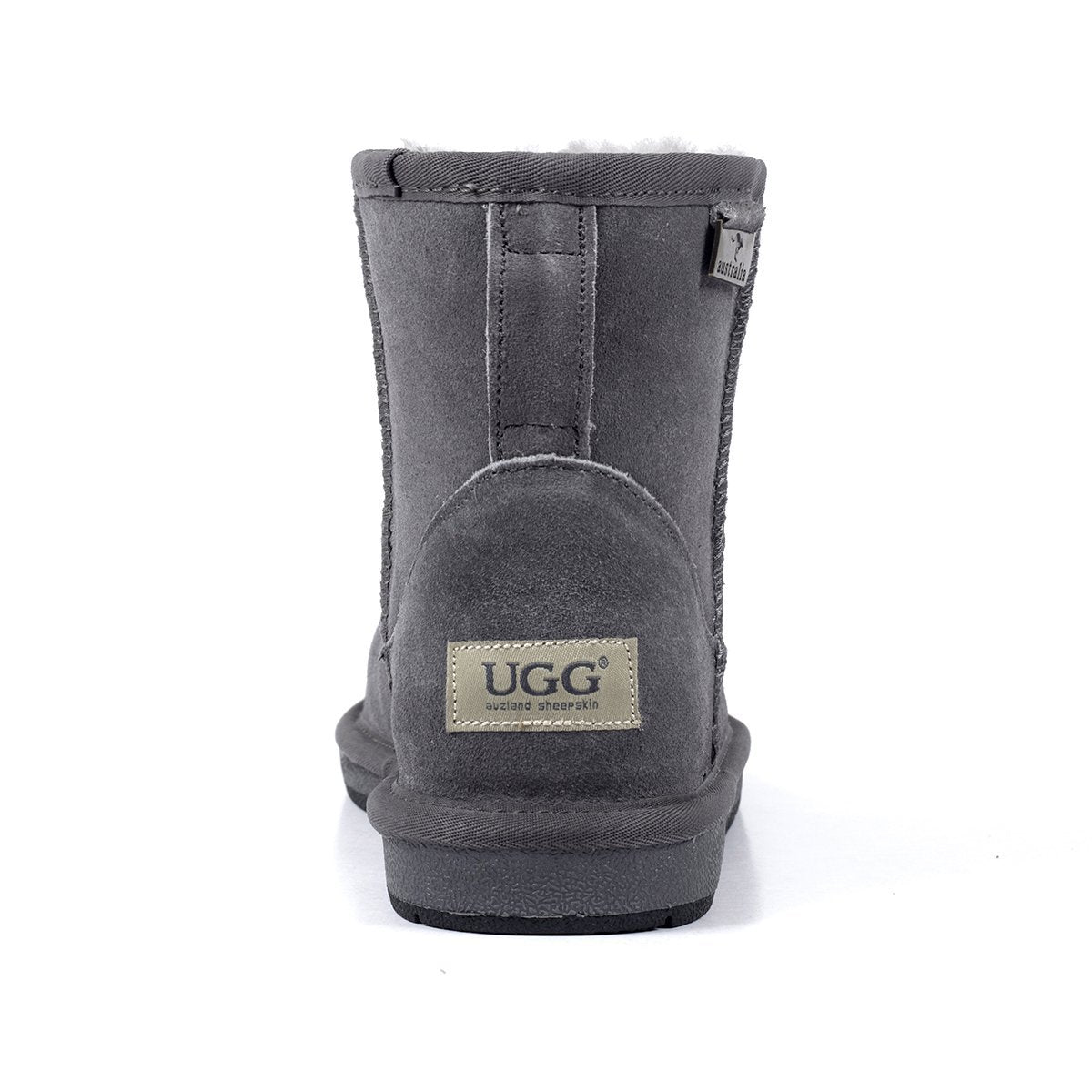 Auzland premium suede mini classic UGG boots for women with cozy sheepskin lining and a stylish ankle-high silhouette.