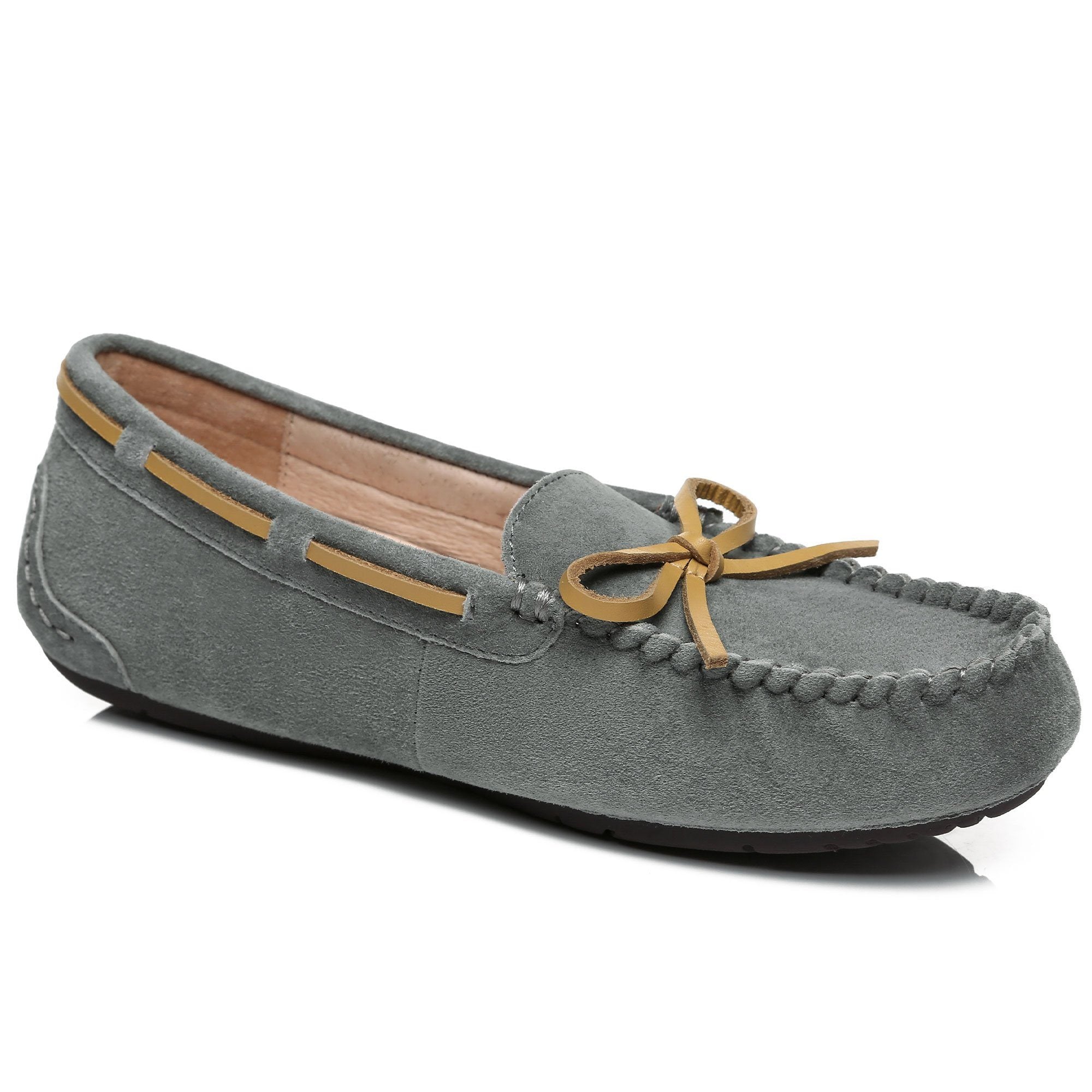 Women's premium summer UGG moccasin shoes by EverUgg, featuring soft leather and comfortable slip-on design.