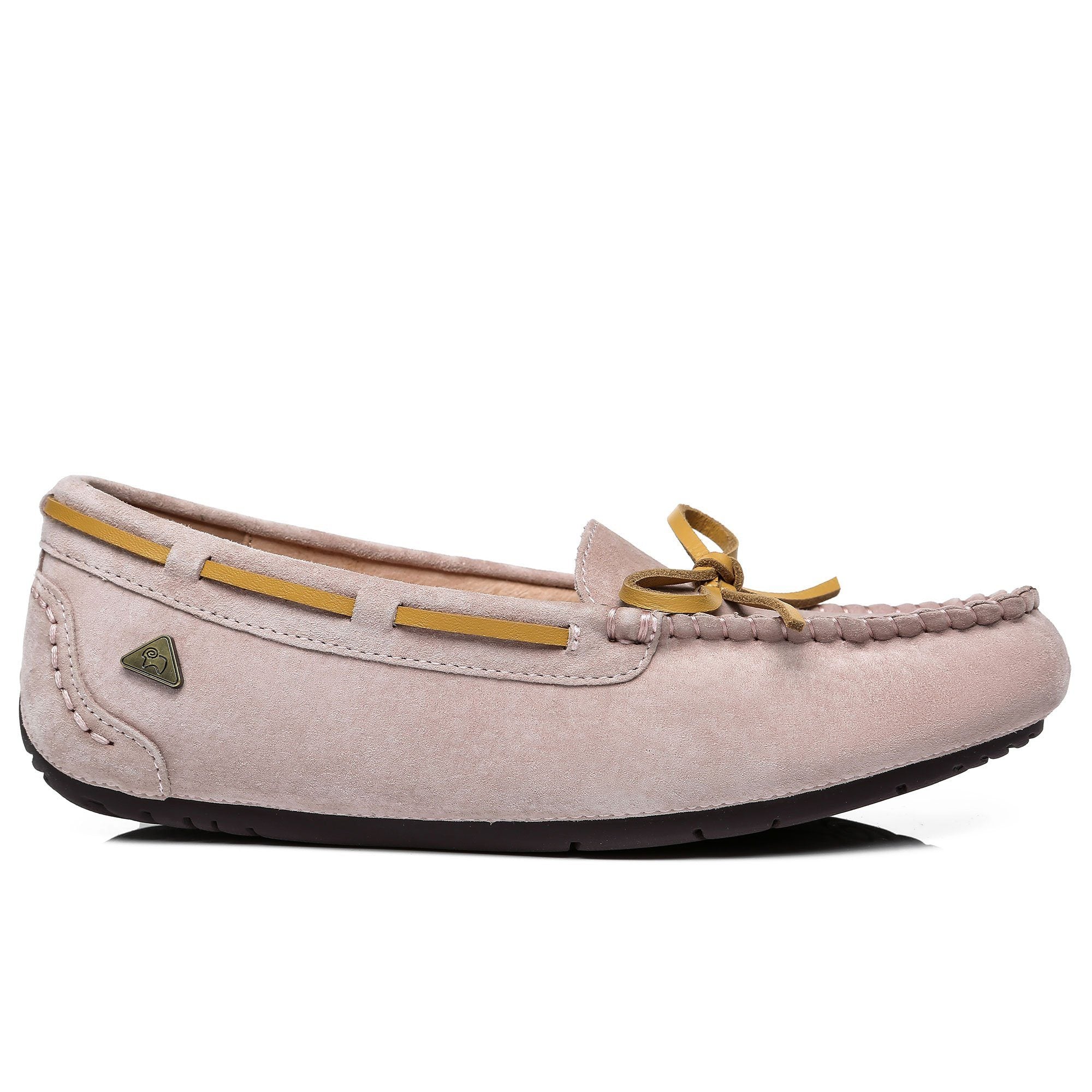 EverUgg Premium Summer Moccasin for women in dawn pink, featuring soft leather and comfortable slip-on design.