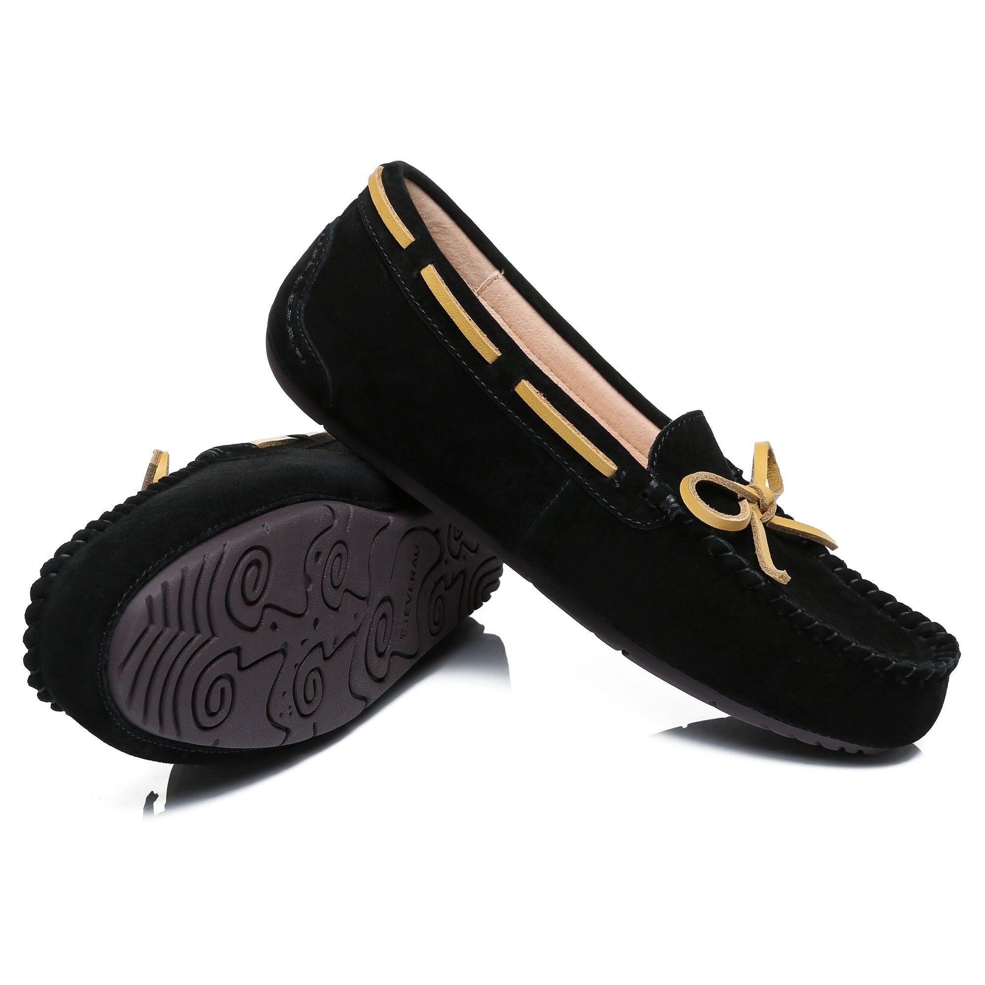 Women's premium summer UGG moccasin shoes by EverUgg featuring soft leather and comfortable slip-on design.