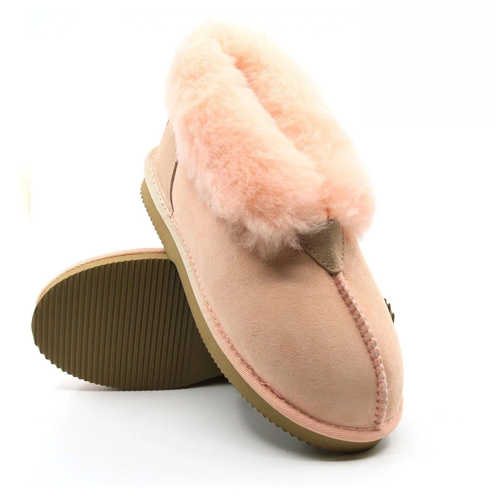 Auzland Premium UGG ankle slippers for women, Australian-made with soft, cozy material and a classic slip-on design.