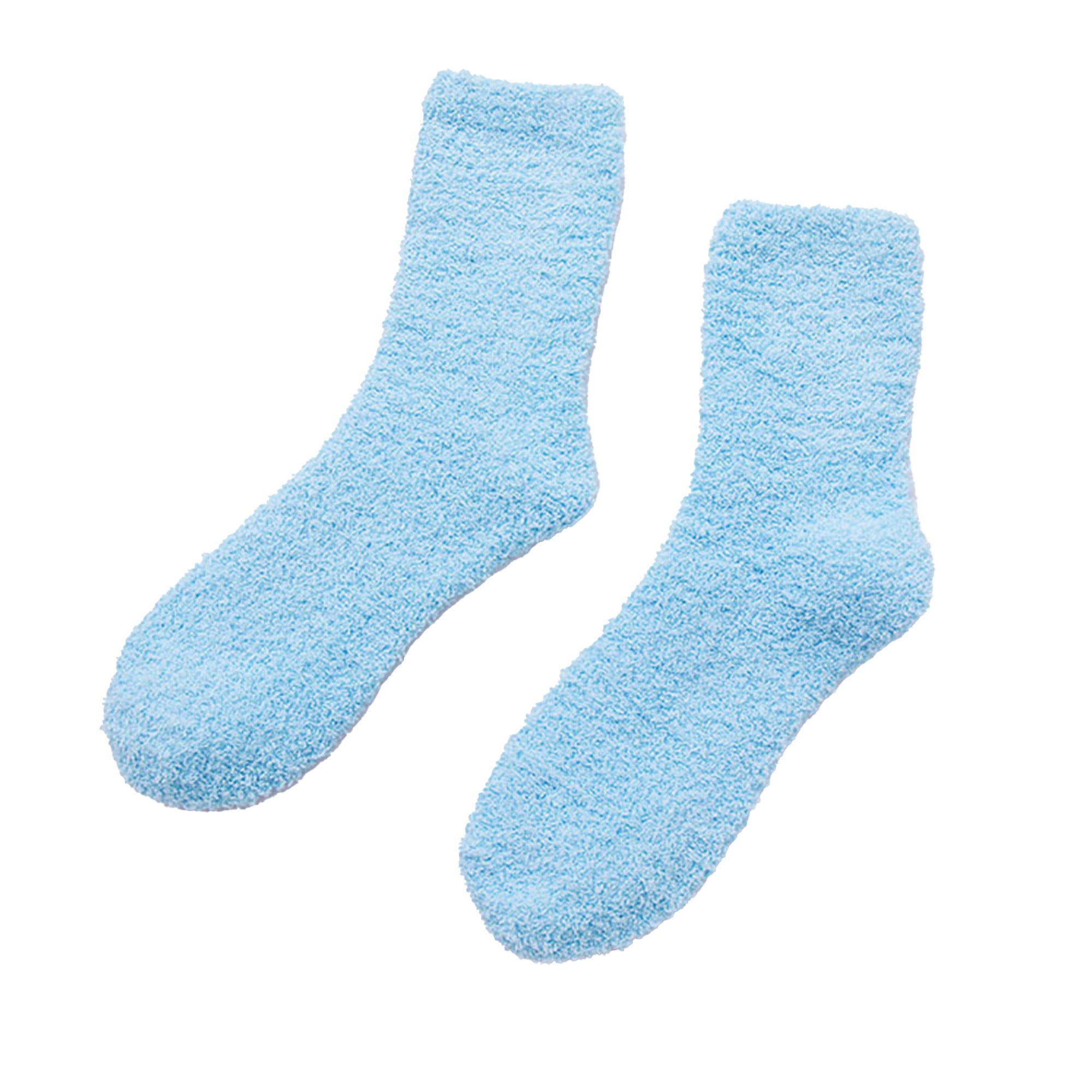 Blue Snuggyz® ultra soft socks displayed on a neutral background, showcasing their cozy, comfortable fabric and stylish design.