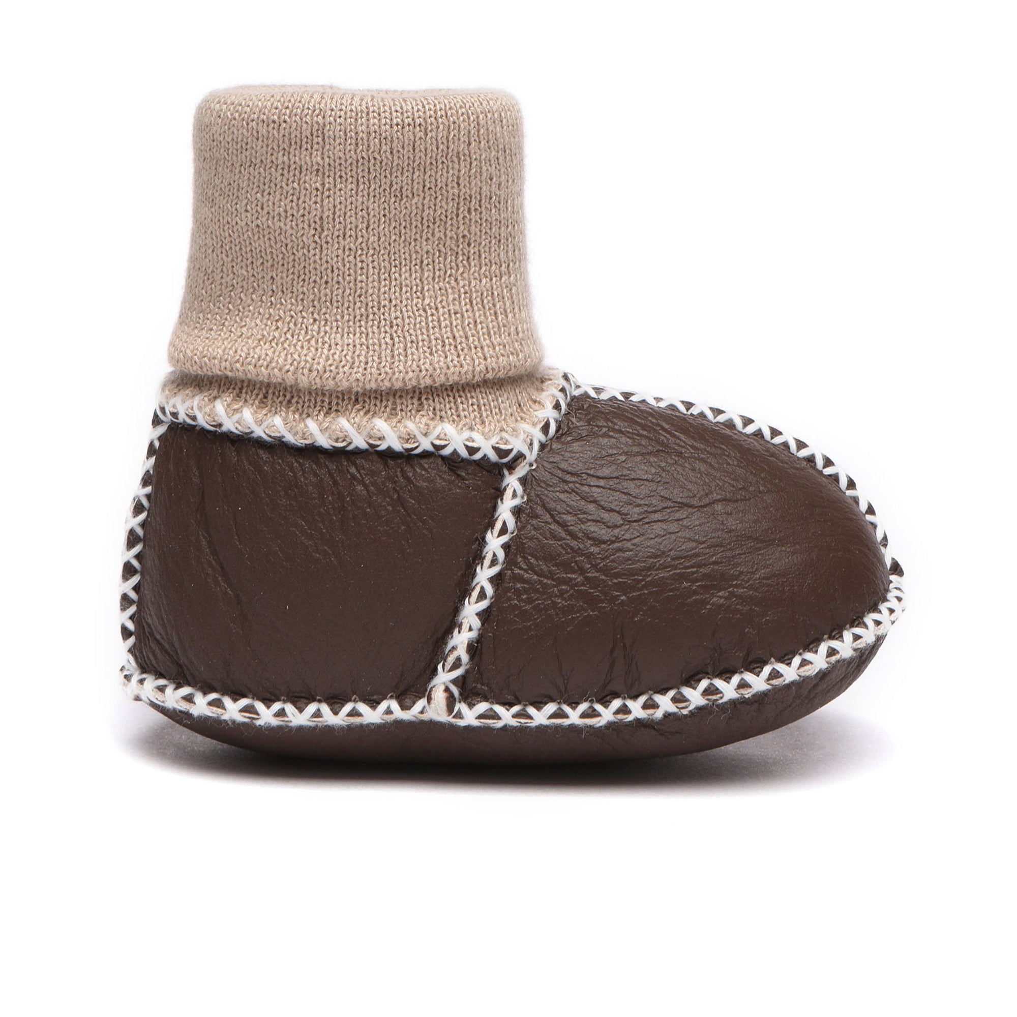 EverUgg baby booties in soft, cozy UGG style shoes for infants, featuring plush material and slip-on design.