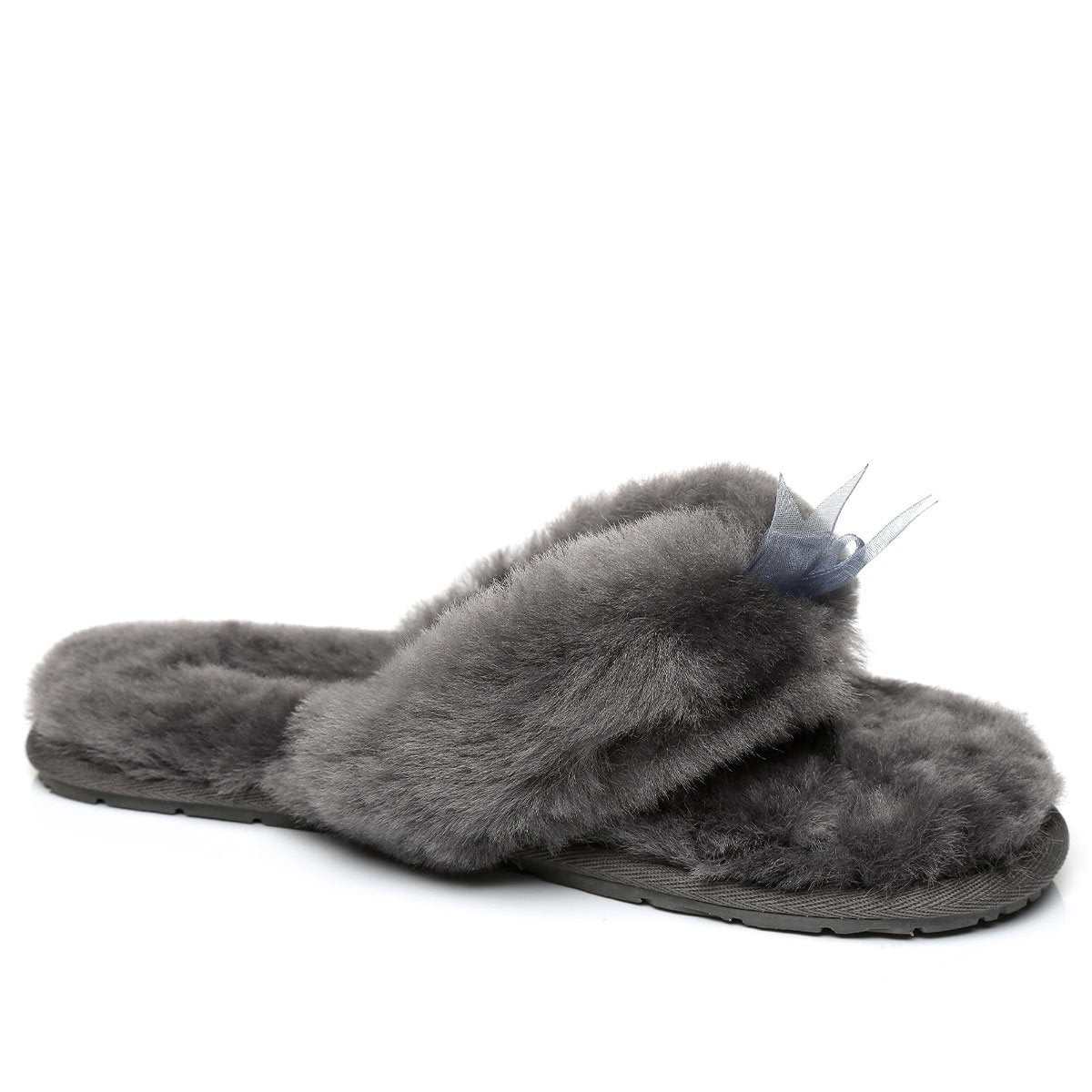 EverUgg UGG Fluff Slippers for women with plush, fluffy interior and soft suede exterior, designed for cozy comfort.