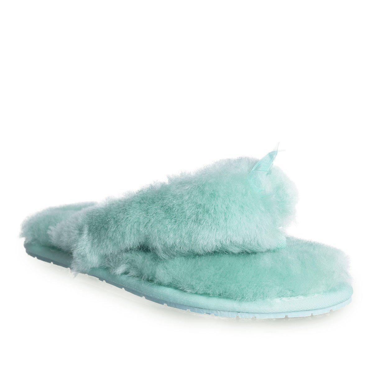 EverUgg Fluff Slippers for women with plush, fuzzy texture and open-toe design, perfect for cozy indoor wear.