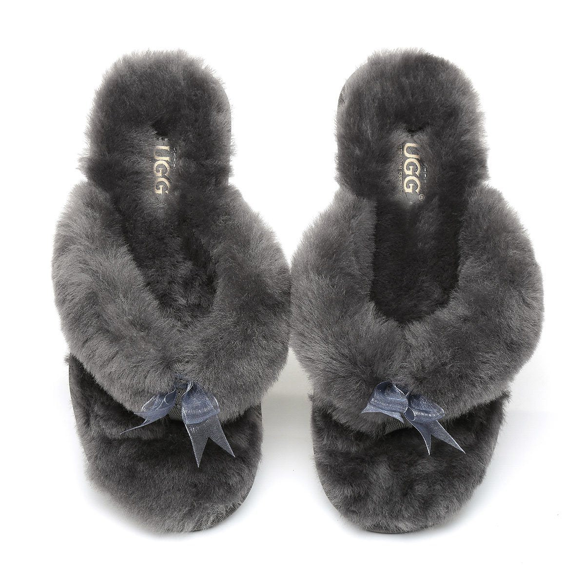 EverUgg Fluff Slippers for women, cozy plush slippers with thick fur lining and slip-on design, perfect for indoor comfort.
