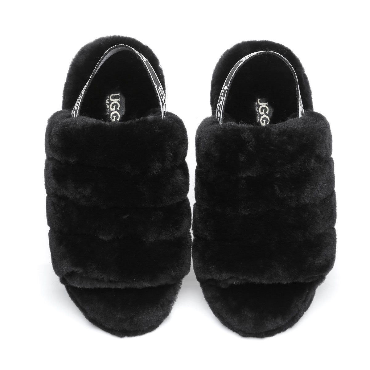 EverUgg Fluffilicious slippers for women featuring plush, fluffy material and cozy slip-on design.
