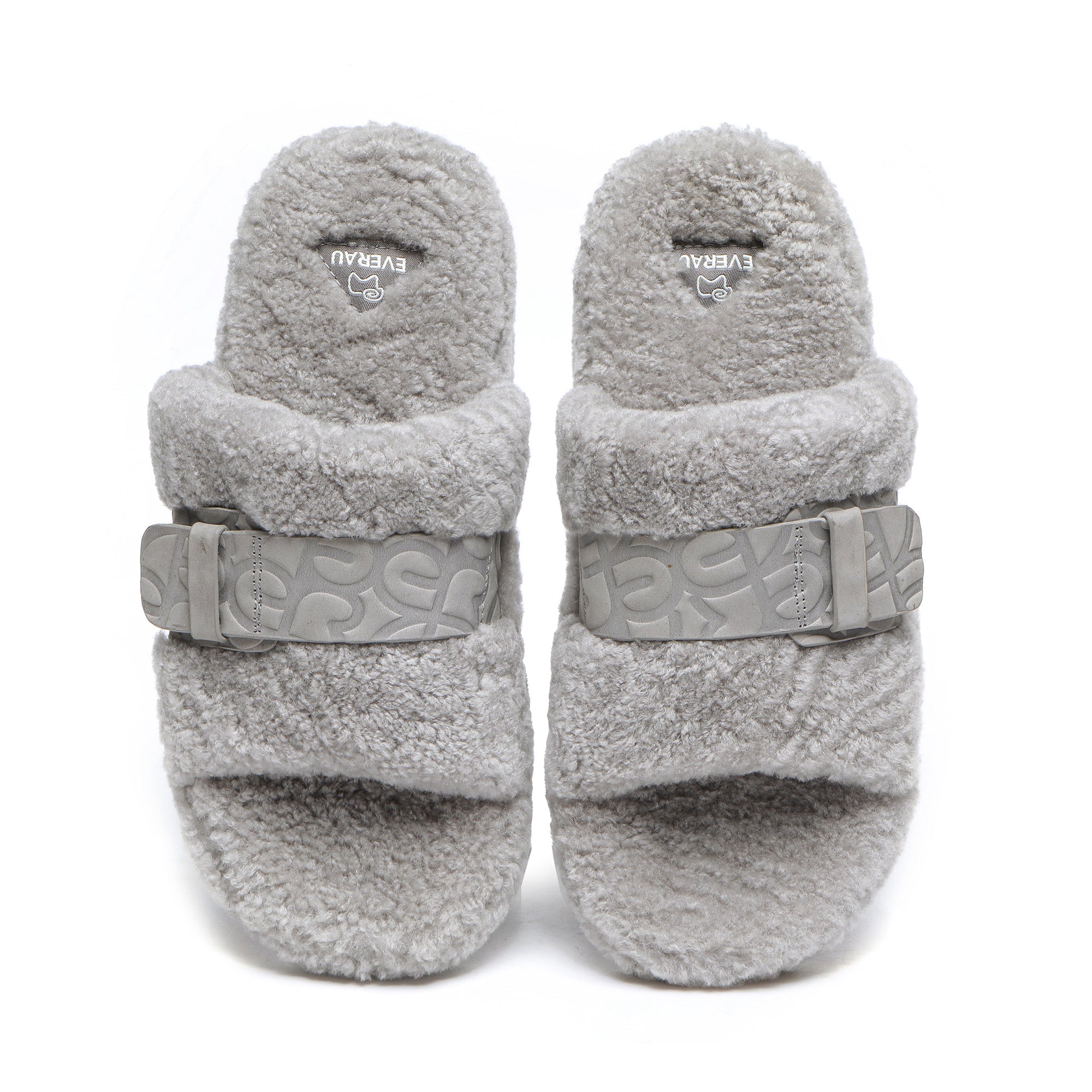 EverUgg UGG Georgie sheepskin wool slides for women, featuring soft wool lining and comfortable slip-on design.