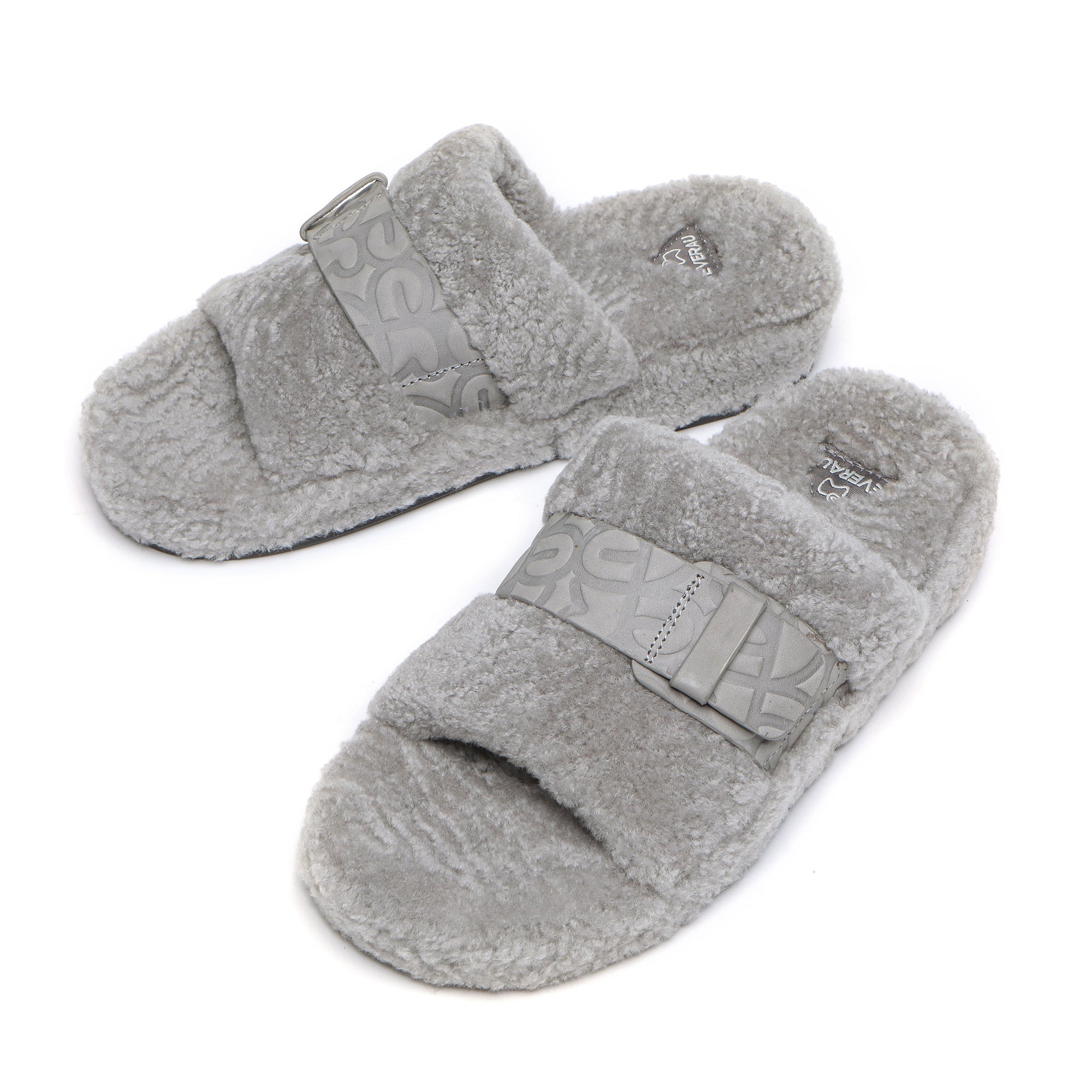 EverUgg UGG Georgie sheepskin wool slides for women, showcasing plush sheepskin lining and casual slip-on style.