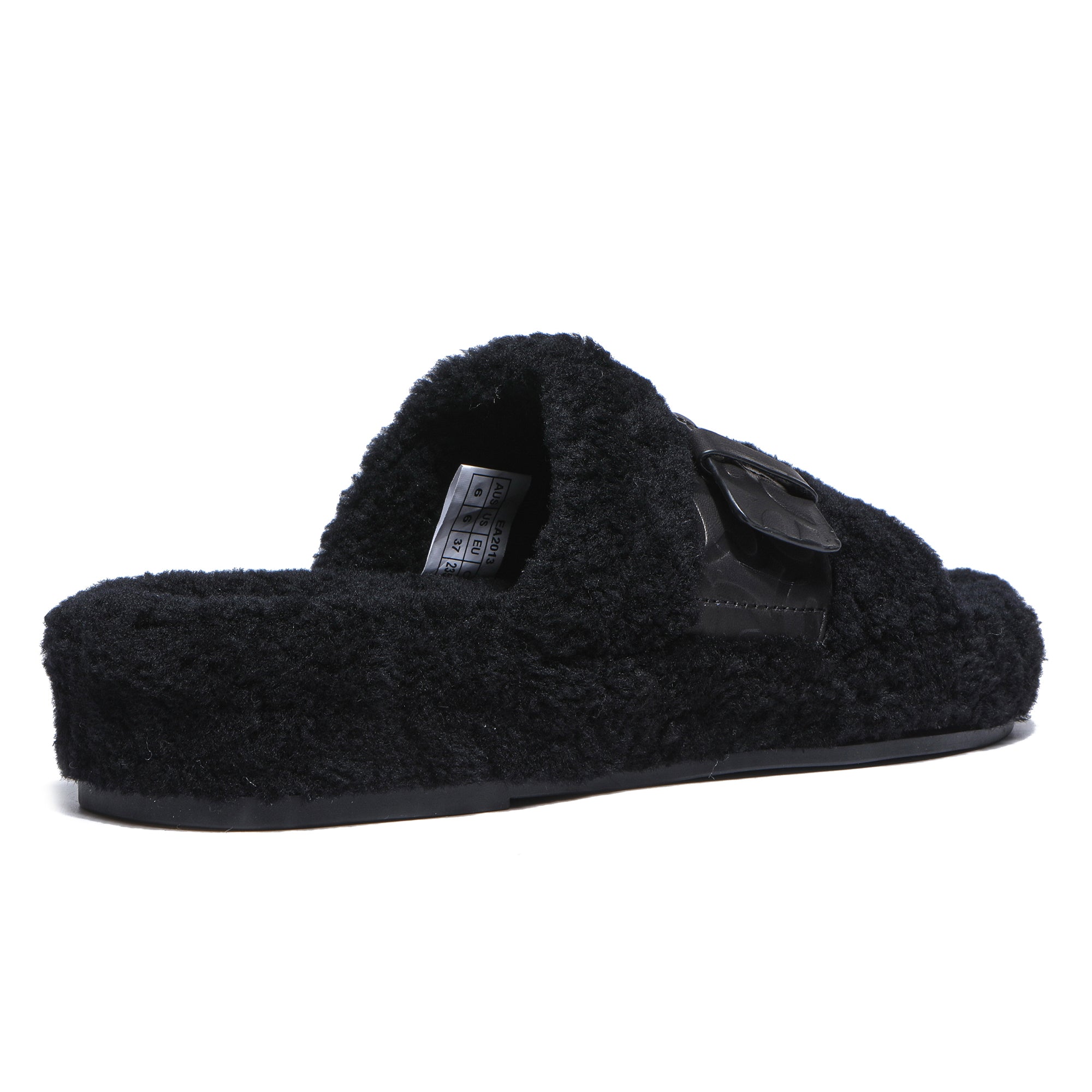 EverUgg UGG Georgie sheepskin wool slides for women, featuring plush sheepskin and cozy slip-on design.