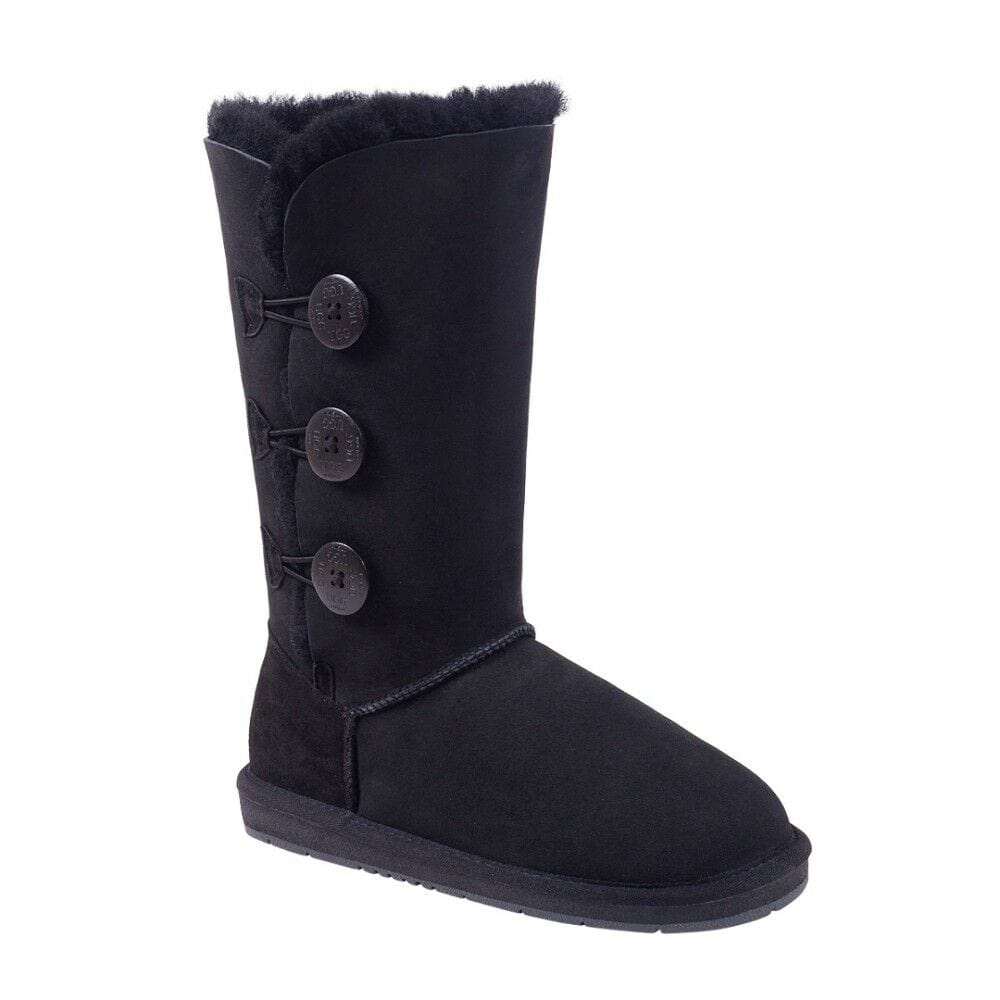 Classic Tall 3-Button Women UGG Boots Black AU 5 Ladies / EU 35 - UGG Direct