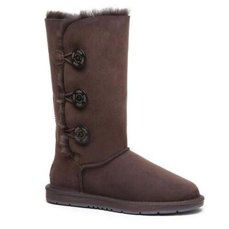 Classic Tall 3-Button Women UGG Boots Chocolate AU 5 Ladies / EU 35 - UGG Direct