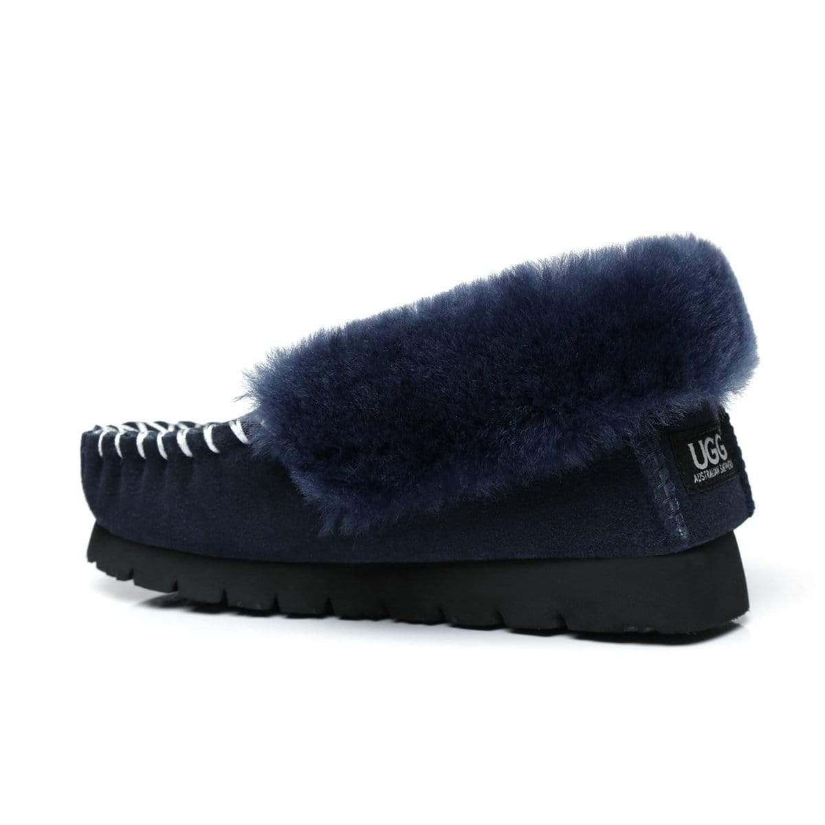 EverUgg premium traditional moccasin slippers for women with soft leather upper and cozy lining, stylish and comfortable footwear.
