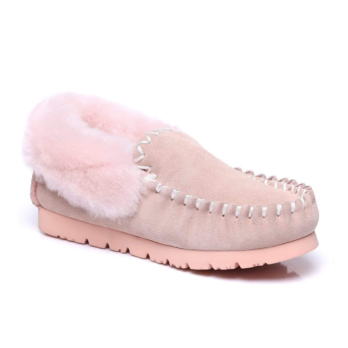 EverUgg women's UGG Premium Traditional Moccasin slippers with soft leather and cozy lining, designed for comfort and style.